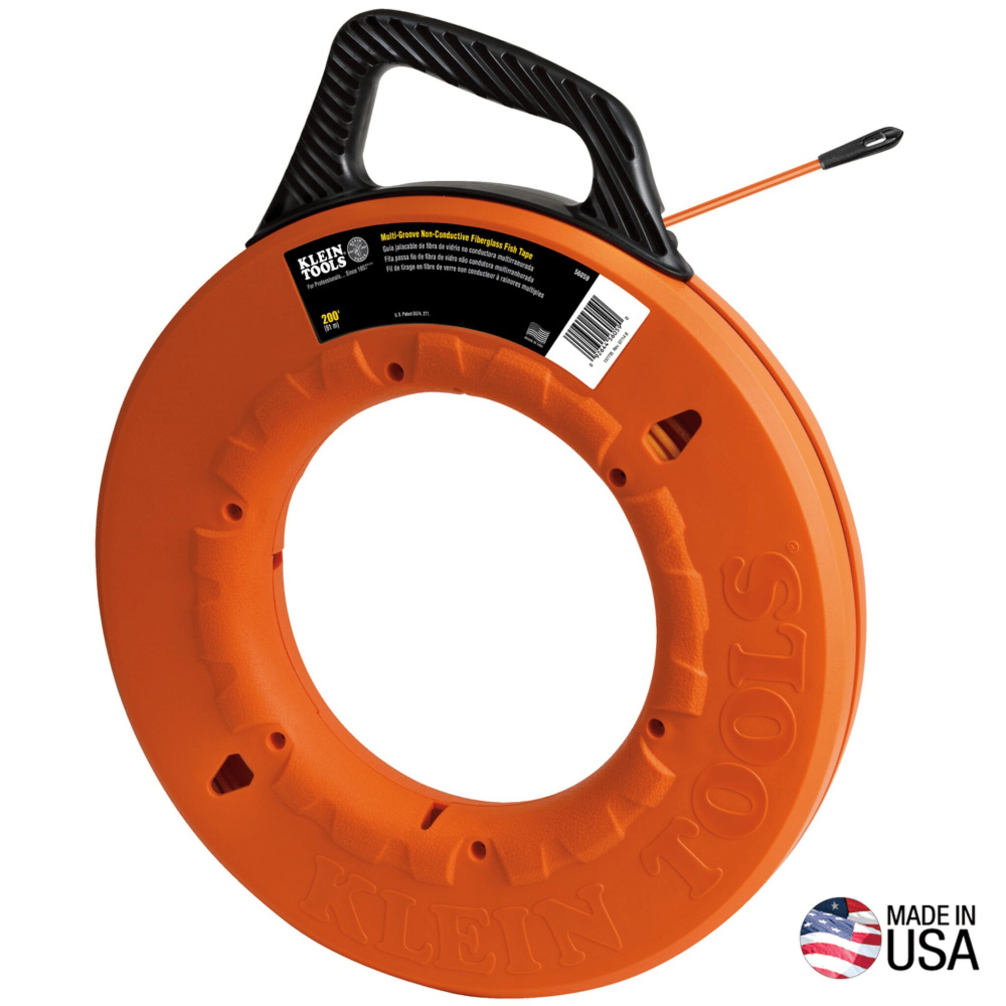 Guías Jalacables de Fibra de Vidrio Multirranuradas / Diseño de Baja Fricción / Rendimiento de Fibra de Vidrio a Costo 25% Más Bajo / No Conductoras / Guía de Espiral de Acero de 7'' 560-59