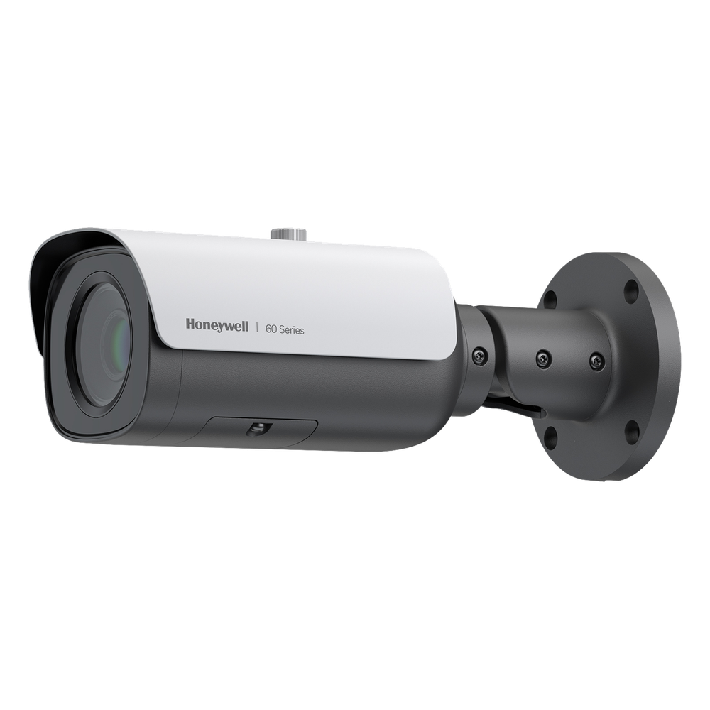 Bala IP 5 MP / Lente Mot. 5 a 50 mm / Exterior Calentador Integrado / IR 60 m / Detección Facial / Movimiento / Sabotaje / Merodeo / Intrusión / Alarmas y Audio I/O / ONVIF / NDAA / PoE / H.265 / IP67 / IK10 / Serie 60 / Honeywell Security HC60WB5R5
