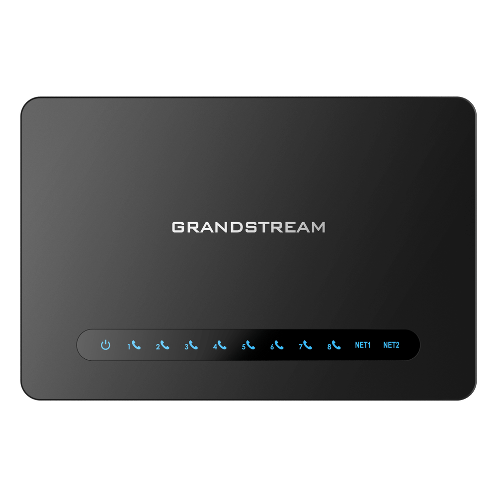Gateway 8 Puertos FXS (Conectar Teléfono Análogo) con Router NAT Gigabit / 2 Perfiles SIP / Cifrado AES / Conferencia de Voz 3 Participantes / Calidad de Voz HD / Fax T.38 / 2 Puertos Gigabit / Aprovisionamiento Automatizado TR069 HT-818-V2