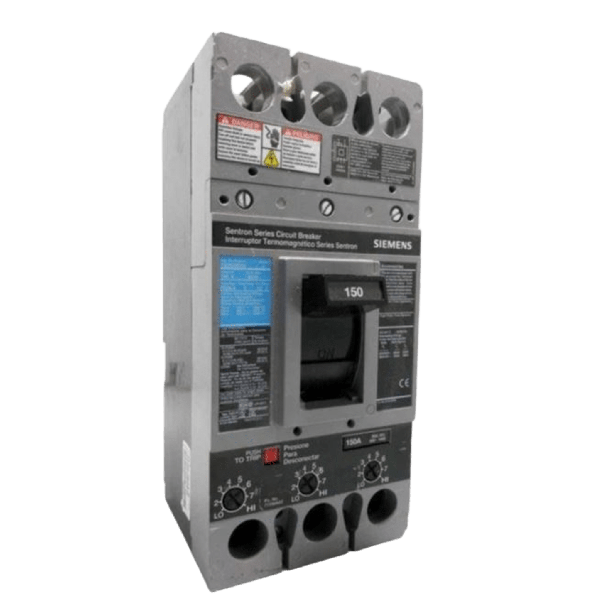 Interruptor Termomagnético 600V 3X175A, Con zapatas principales. FXD63B175L