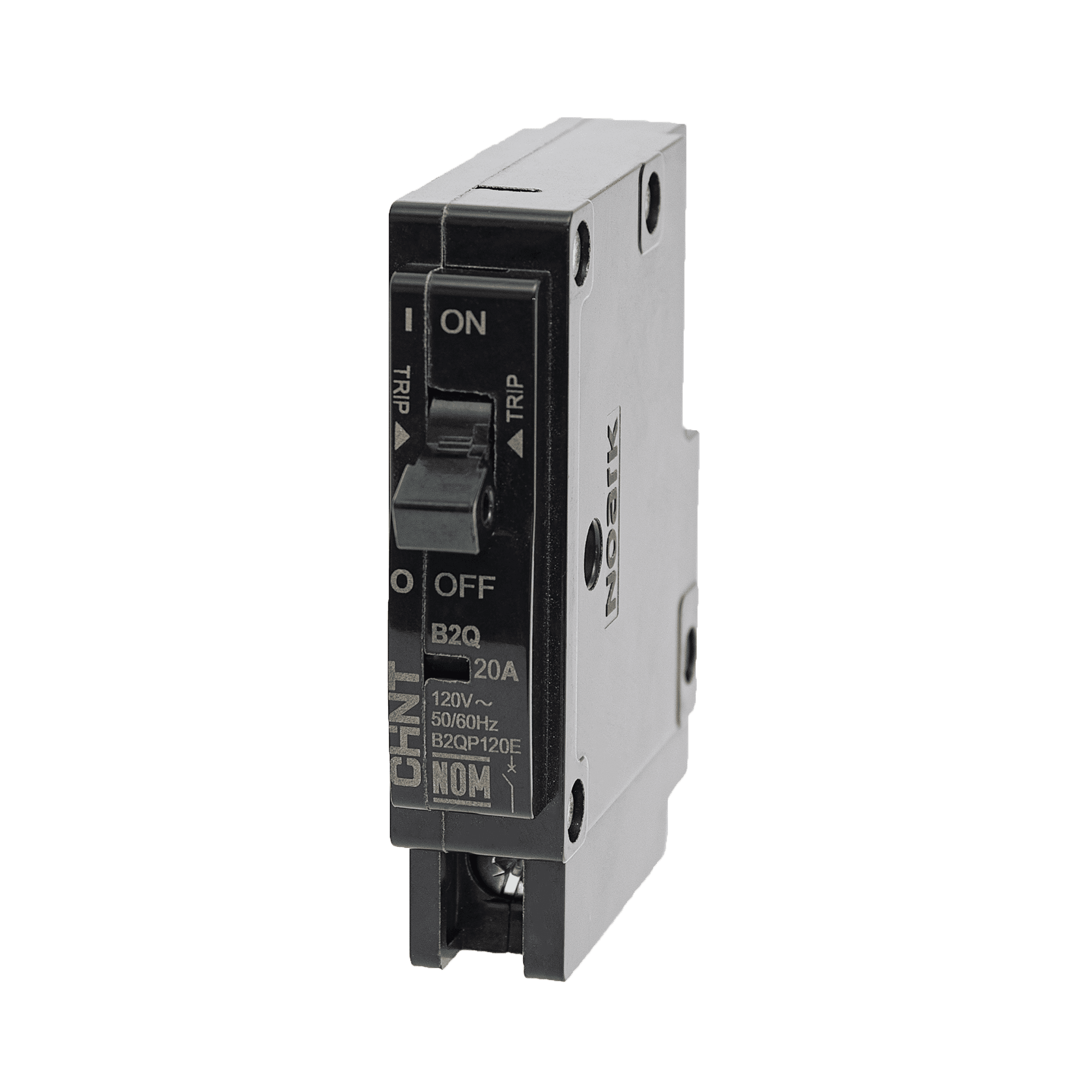 Interruptor Termomagnético Enchufable, Serie: B2Q, 1P, 20A, 120/240V (SKU:1002263) B2QP120E