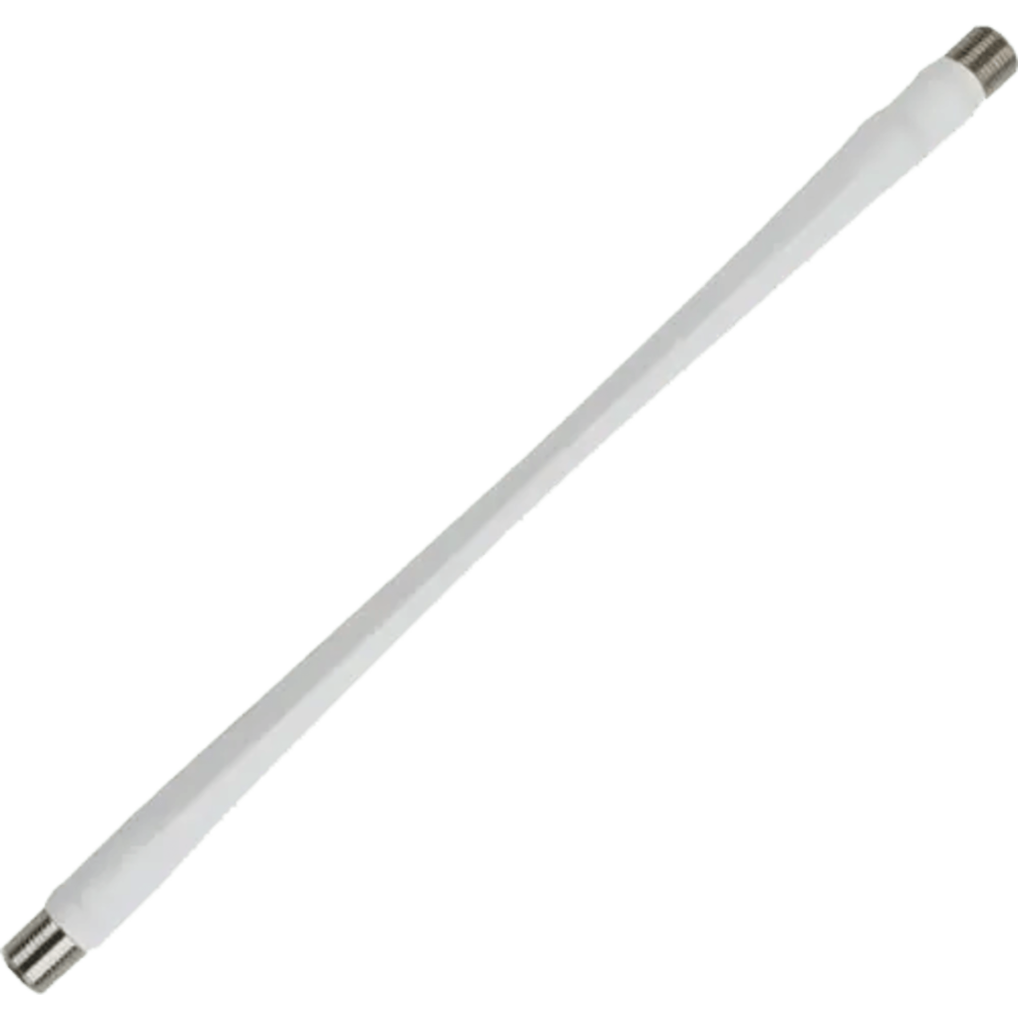 Jumper Coaxial Delgado Color Blanco de 25.4 centímetros de Longitud y Conectores F Hembra en Ambos Extremos. 75 Ohm de Impedancia. 951182