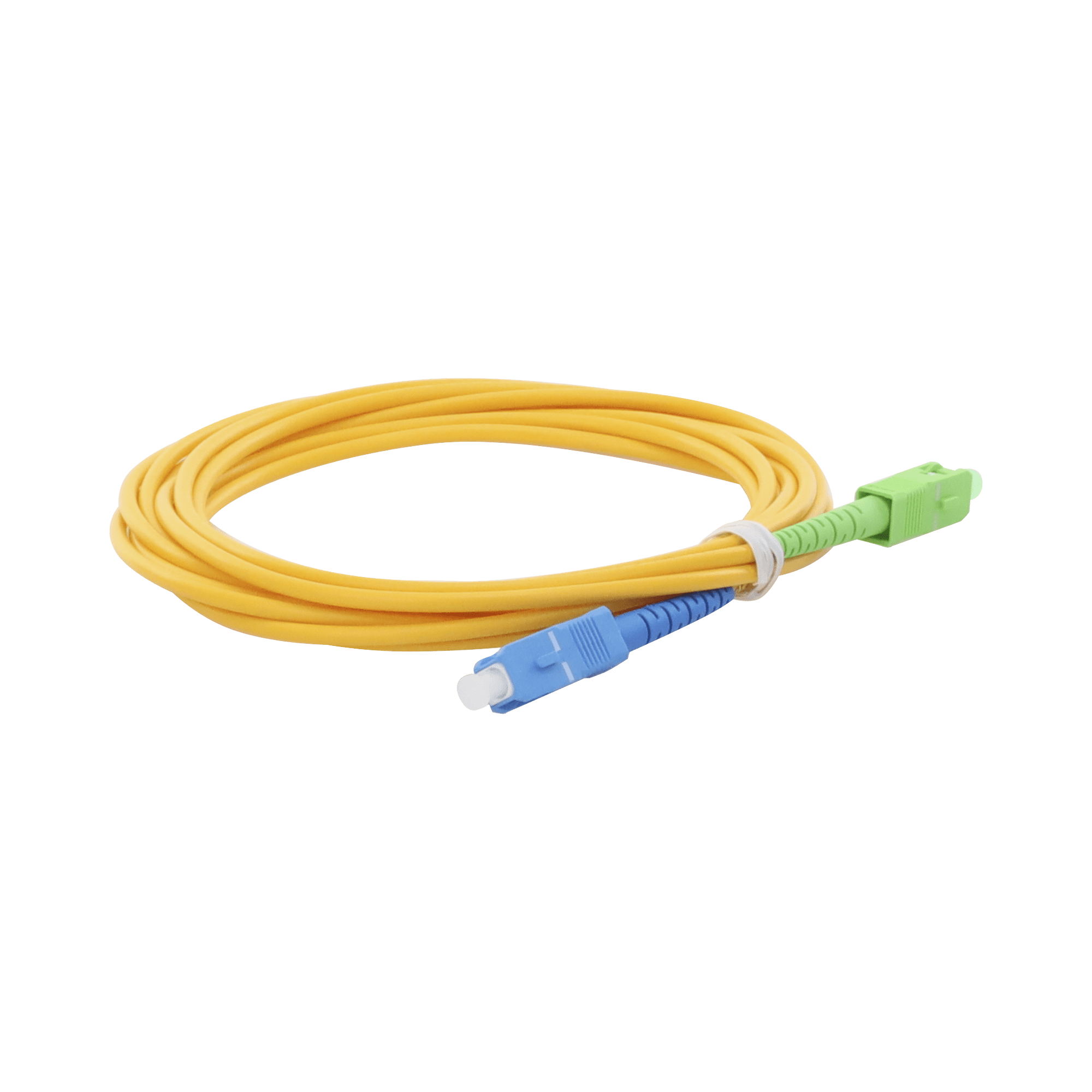 Jumper de Fibra Óptica Monomodo SC/UPC-SC/APC Simplex, color amarillo, 3 metros, 3 mm LPSM3SCUSCAS3