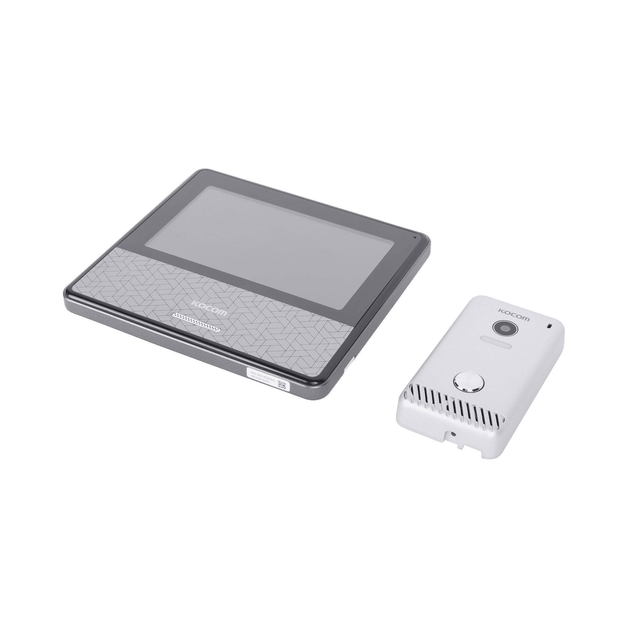 KIT DE VIDEOPORTERO IP COLOR NEGRO / Apertura con app / Súper elegante / Monitor WIFI / soporta 4 monitores y 2 frentes de calle/ Alimentacion 110vca KCVS701IP2WB