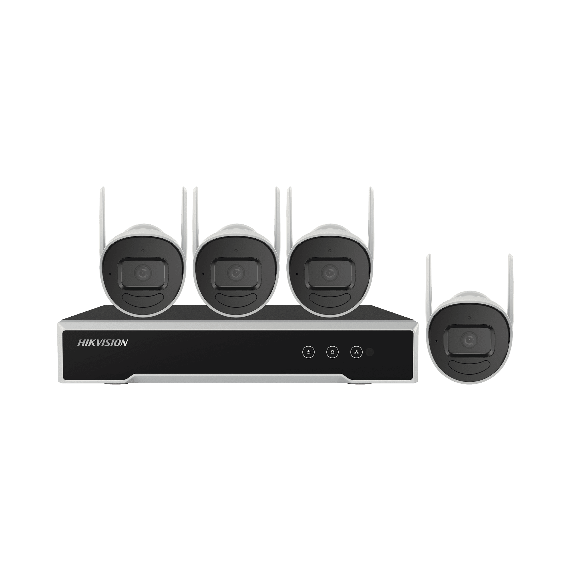 Kit IP Inalámbrico 4 Megapixel / NVR 4 Canales / 4 Cámaras Bala para Exterior / 1 HDD de 1 TB / Modo Repetidor NK44W0H-1T(E)