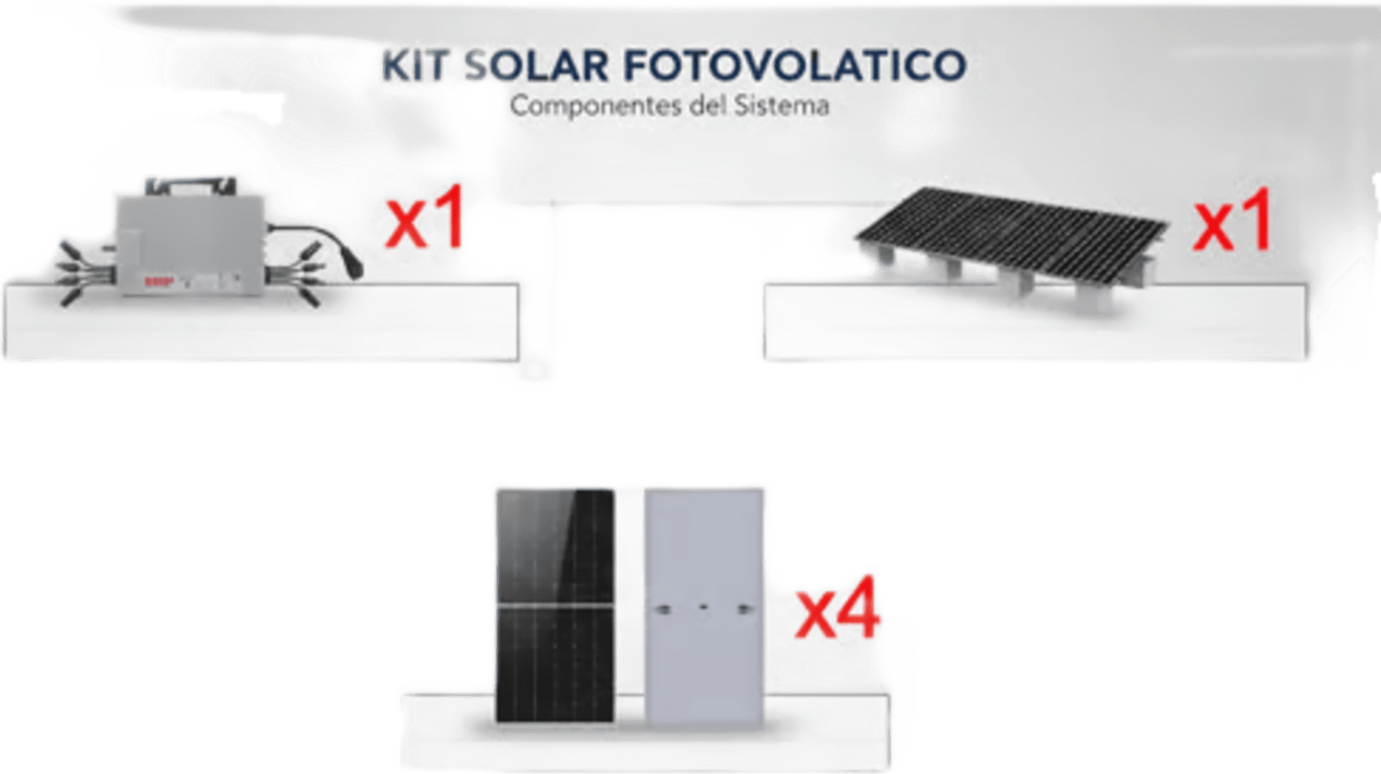 Kit Solar Interconexión  / 2.2 kW  220Vca / Microinversores NEP / Montaje Incluido BDM2000240AKIT
