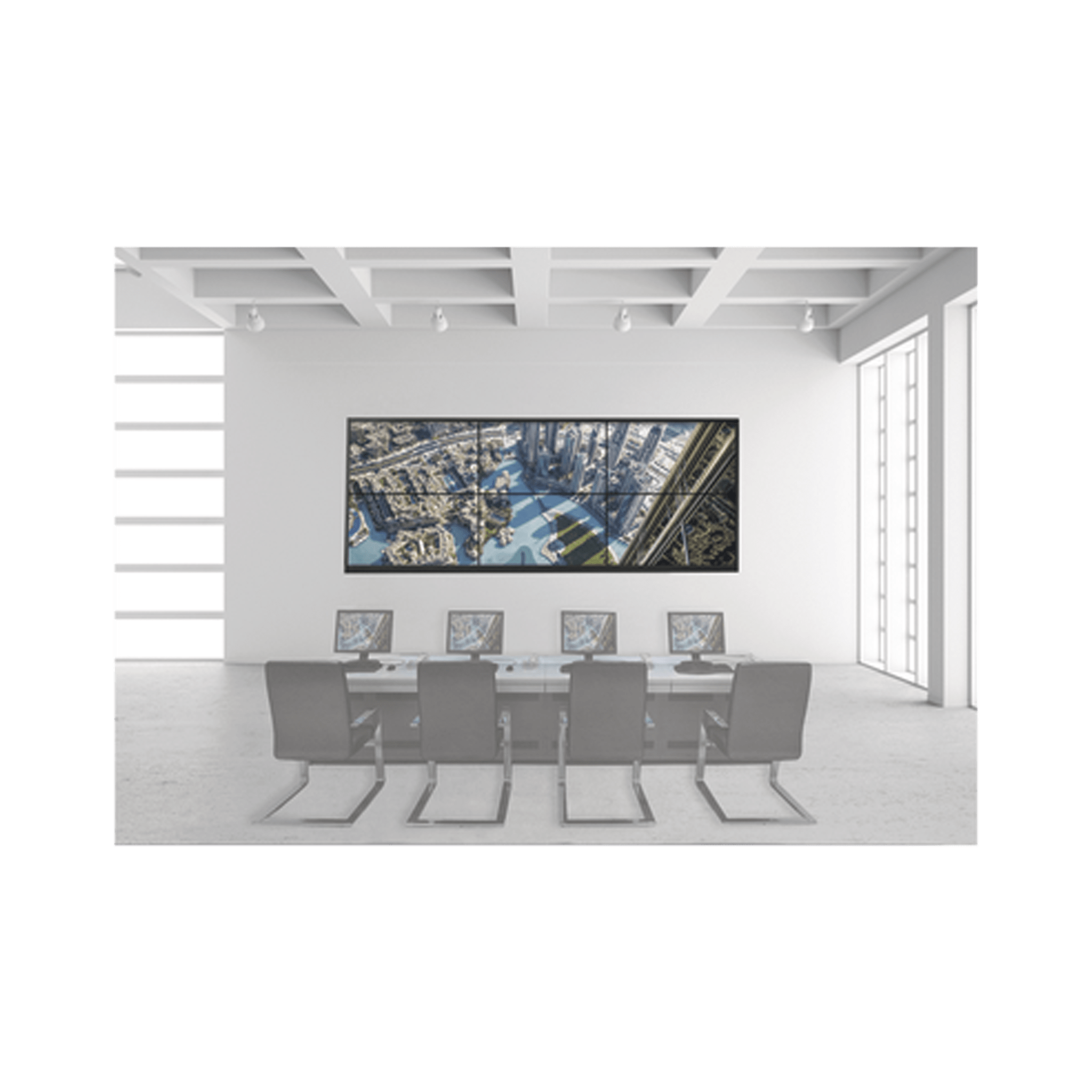 Kit Videowall 3X2 / Incluye 6 Pantallas de 55" / Decoder / Base de Piso / Accesorios de Instalación DSVW3X20A55