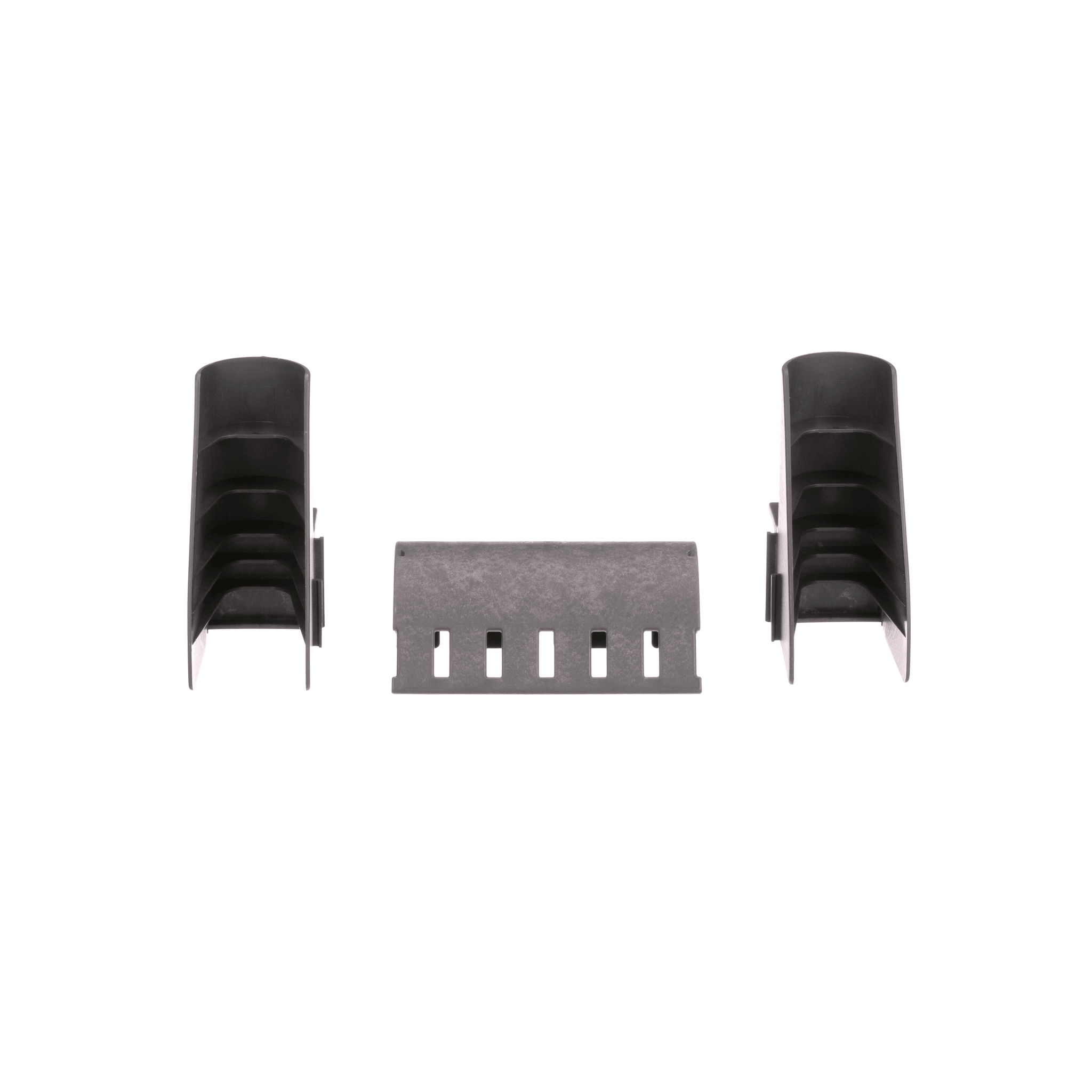 Kit de Bajada de Cables Para Charola Tipo Escalerilla, Con Control de Radio de Curvatura, Fabricado en Nylon 6.6, Color Negro CMW-KIT