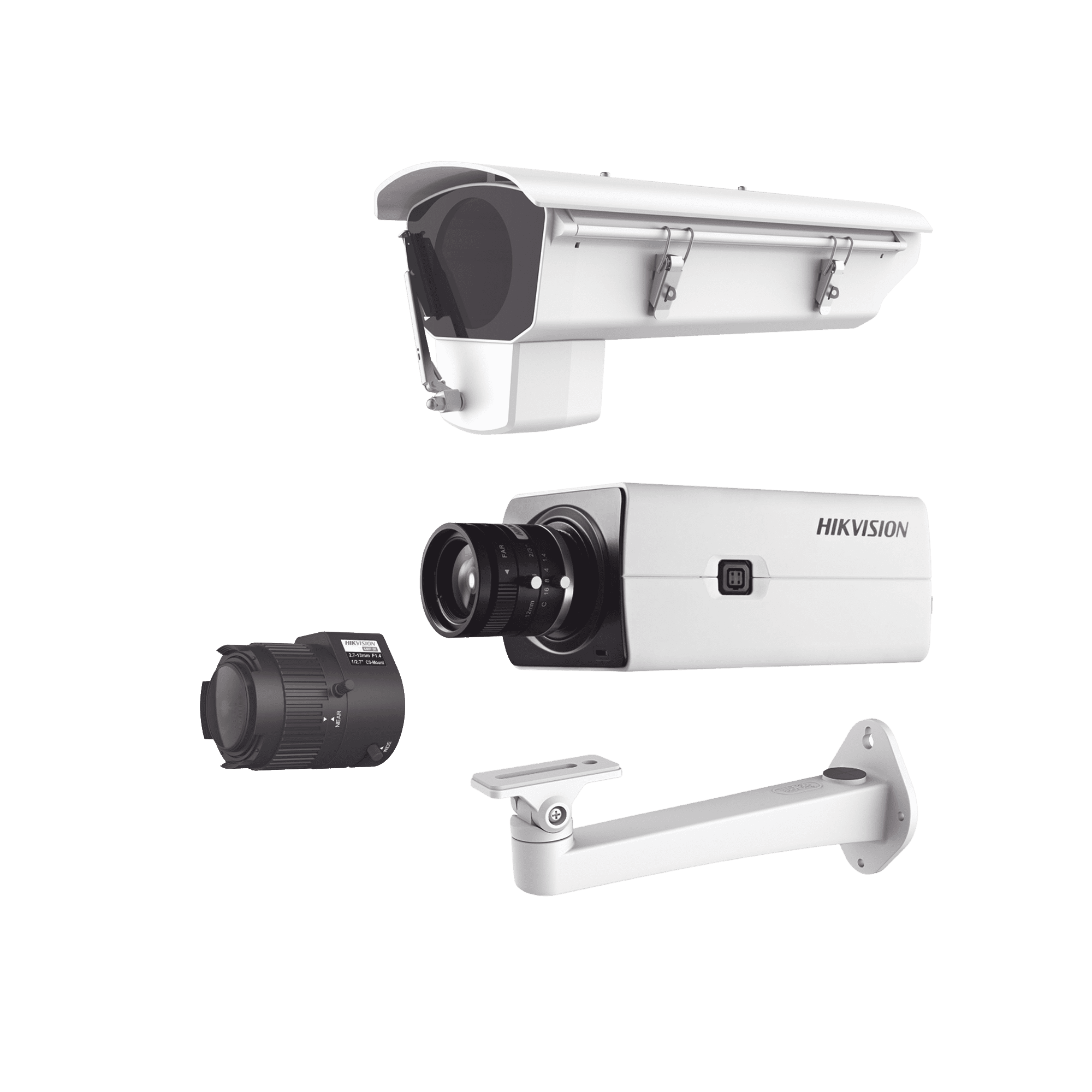 Kit de Cámara IP con Gabinete para Cuartos Frios con Ventilador, Calefacción y Parabrisas Incluye Lente varifocal KITCAMREF