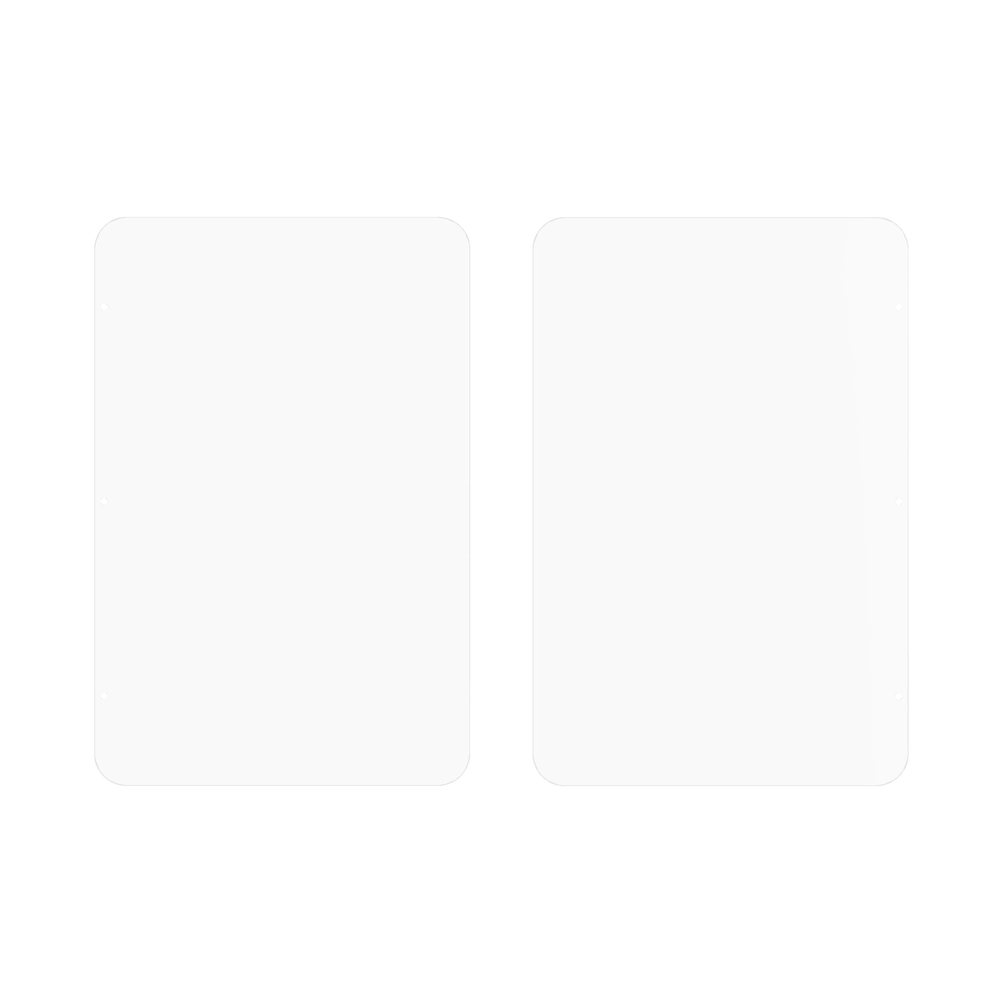 Kit de Repuesto (2 Piezas) de Aletas de Acrílico para Formar Carriles de 110 cms en Torniquetes Series DS-K3B501 y DS-K3B601 / IK05 DS-K3B501SX/601SX-DP110/2