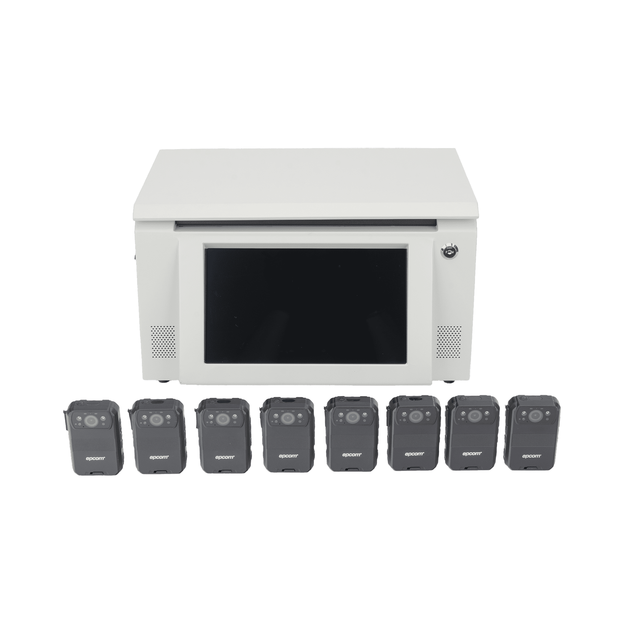 Kit de descarga simultanea para Bodycam | Estación de descarga XMRA8R3 | 8 X Bodycam  XMRR3 XMRA8R3KIT