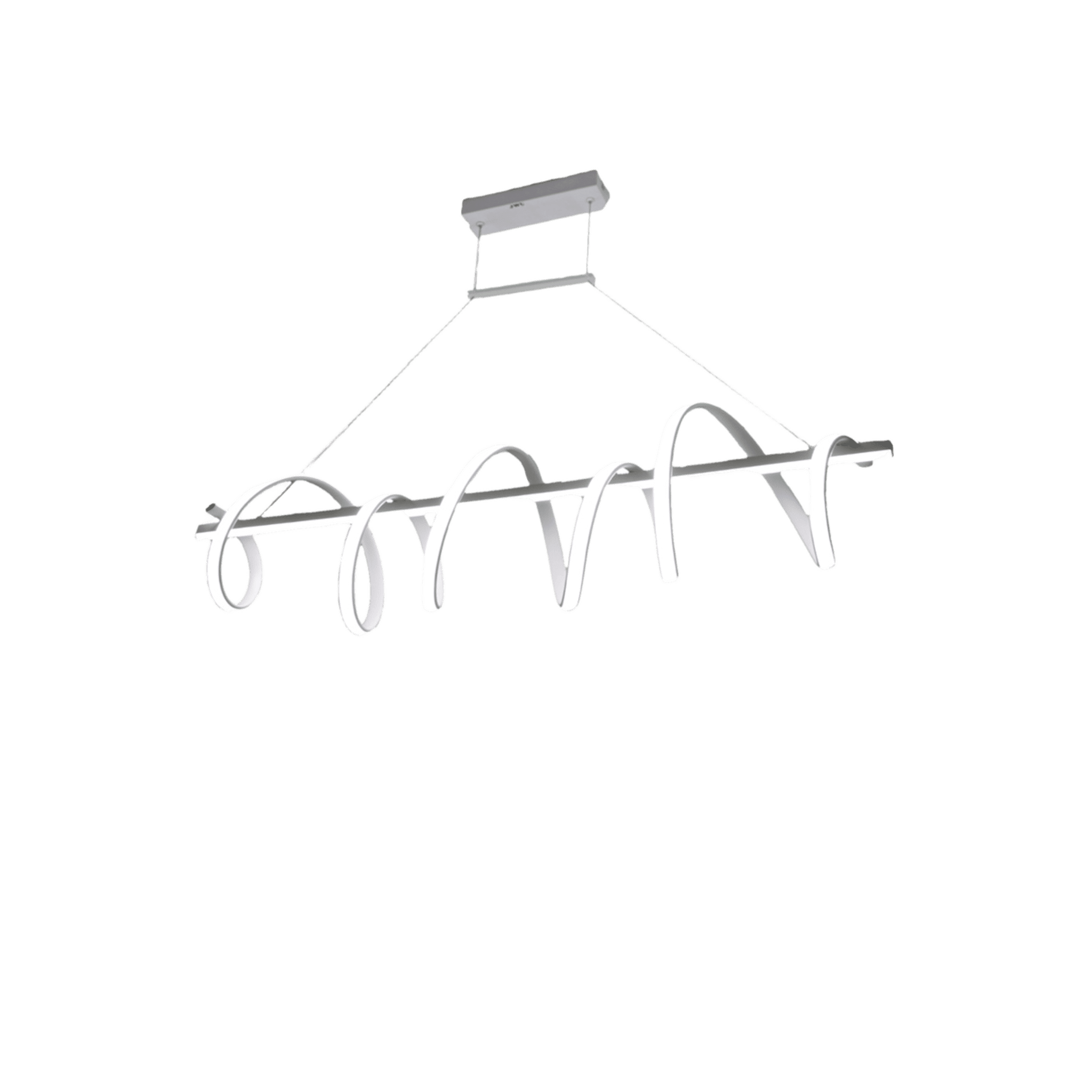 Lámpara de Techo LED / 80W / Flujo Luminoso 6400 Im / Ø1050 mm / Luz Blanca 6500K - Neutra 4000K - Cálida 2700K / Vida Útil 50,000 h / IP20 / Montaje Sobreponer / Blanco / Aluminio y PC JLAR-8002