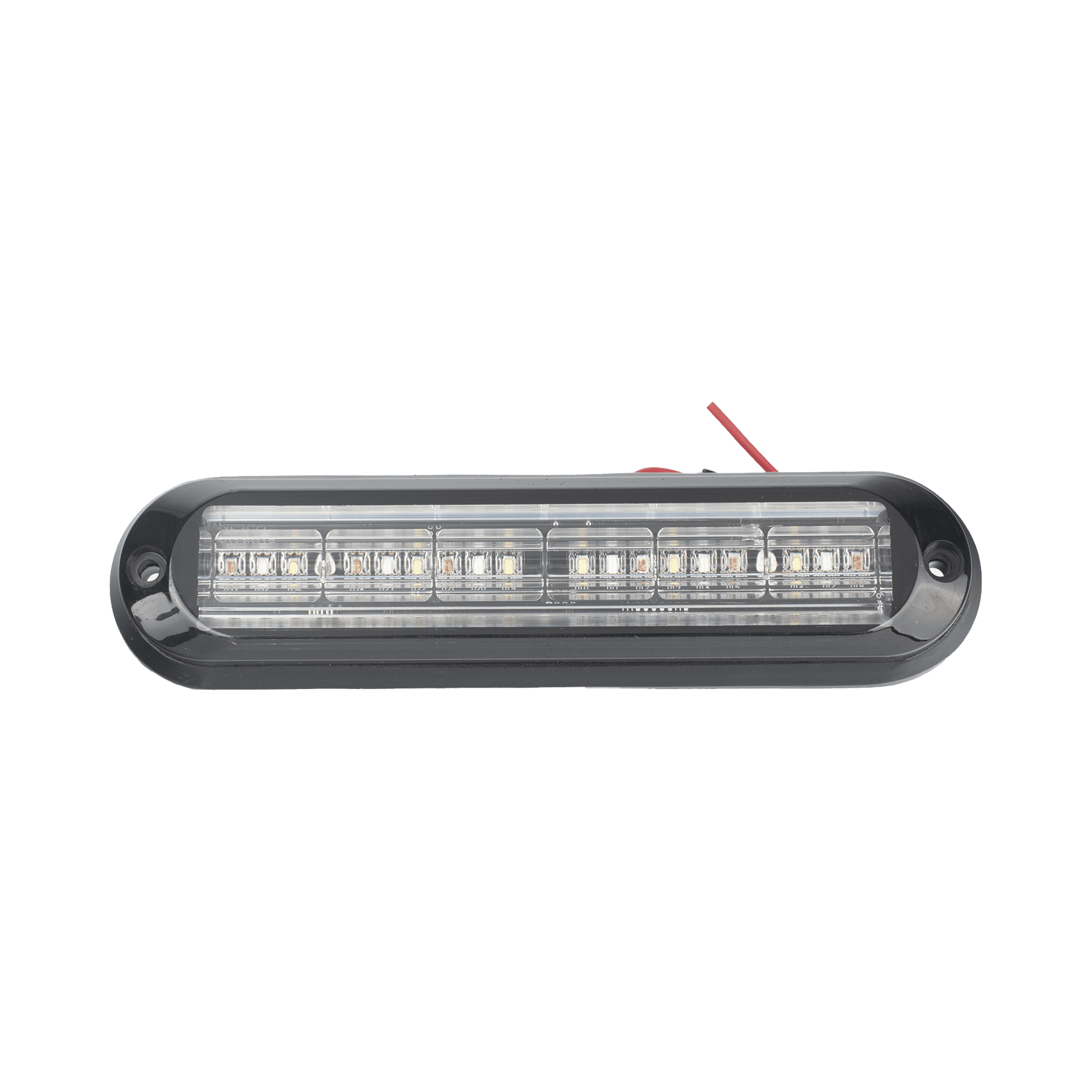 Luz Auxiliar, Ultra Brillante, IP67, 18 LEDs, Tricolor, Color Rojo/Claro/Azul, con mica transparente y bisel negro XLT1835RWB
