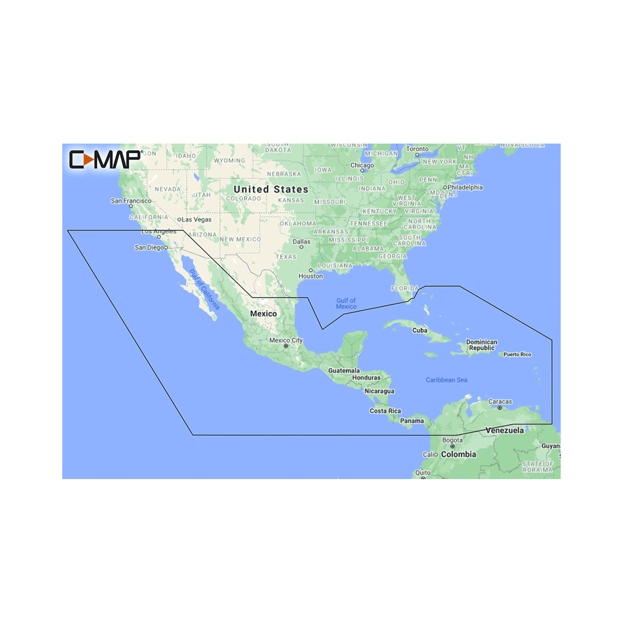 M-NA-Y205-MS C-MAP REVEAL América central y el caribe. M-NA-Y205-MS