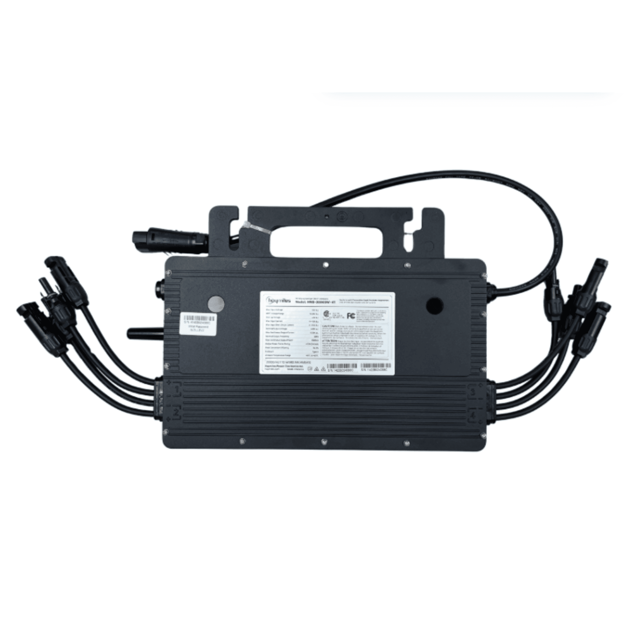 Microinversor 2 Kw, WIFI,  220 Vca, para Interconexión a Red Eléctrica, IP67, Conexión para Cable Troncal, soporta oversizing a 4 Módulos de Hasta 670 W HMS2000DW4T