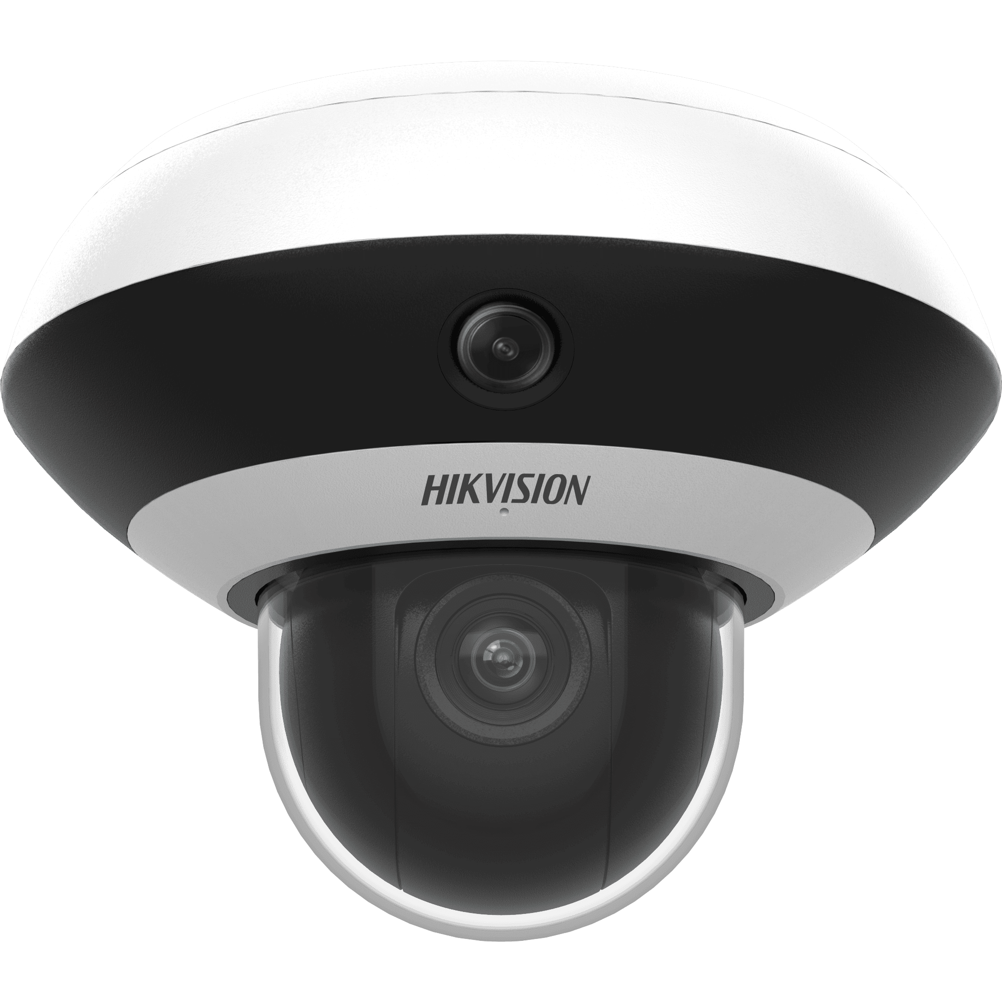 Mini Domo PanoVu 4 Megapixel / 1 PTZ 4X Zoom + 3 Lentes Panorámicos 360° / H.265 / 10 mts IR / Uso en Interior / PoE+ / dWDR / Micro SD DS-2DP3D404IWG1-E/36(F5)