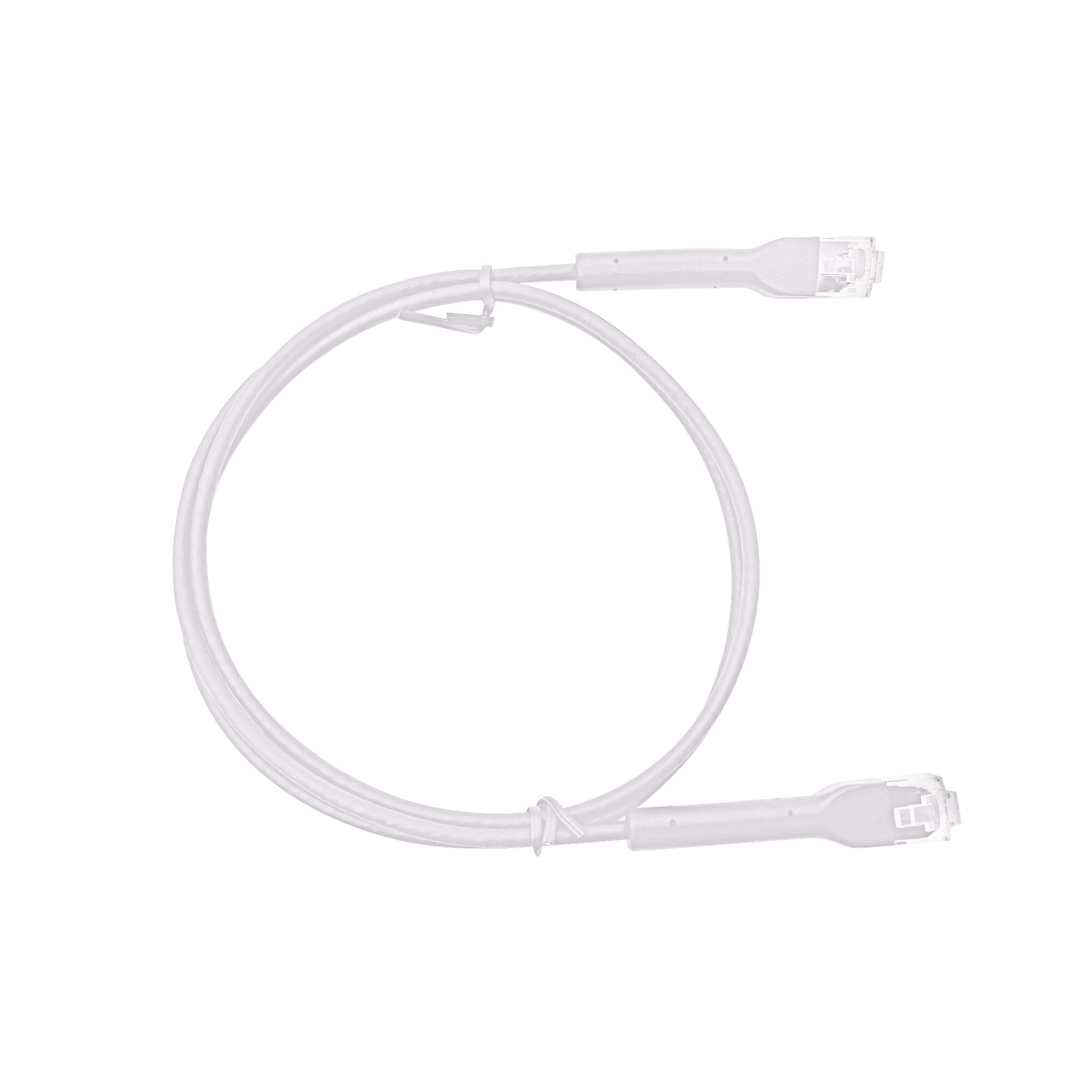 Mini Patch Cord Cat6 Ultra Slim 5 m Blanco – Ahorra Espacio sin Organizadores, con Bota Flexible LP-PSLIM-5WH