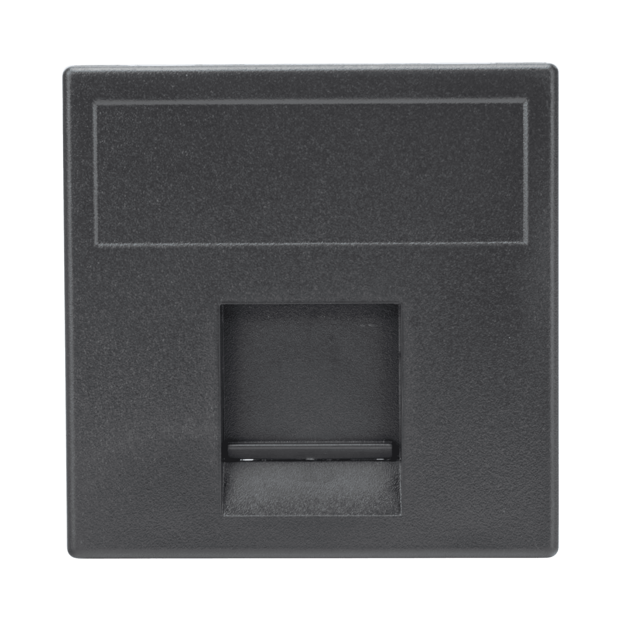 Módulo Color Grafito con 1 Espacio para Jack Keystone con Guardapolvo para las cajas de escritorio Ofiblock y Teleblock / (K76/14) SM-1-KEY-G