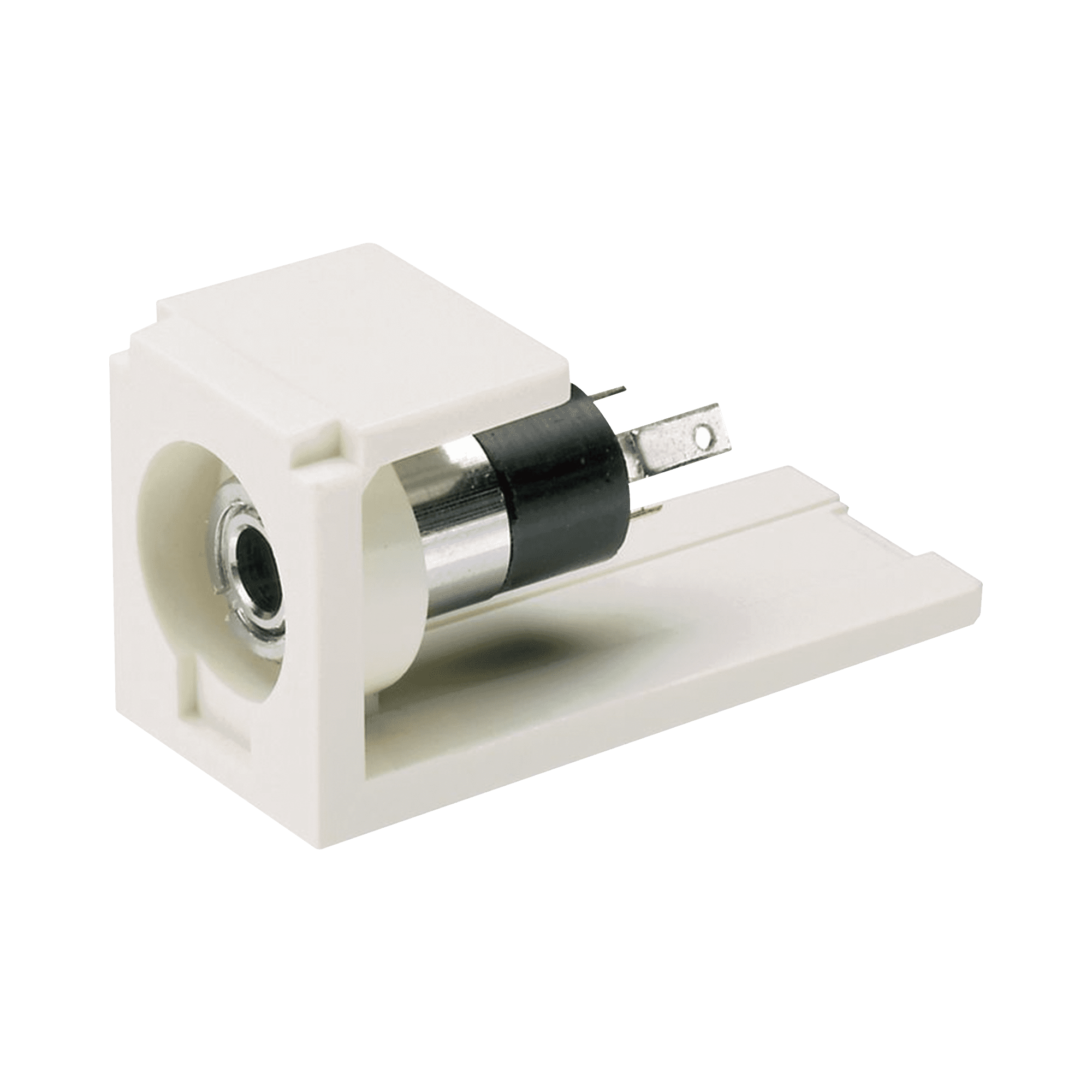 Módulo Estéreo de 3.5mm (1/8"), Tipo Mini-Com, Para Soldar, Color Blanco Mate CM35MSSIW