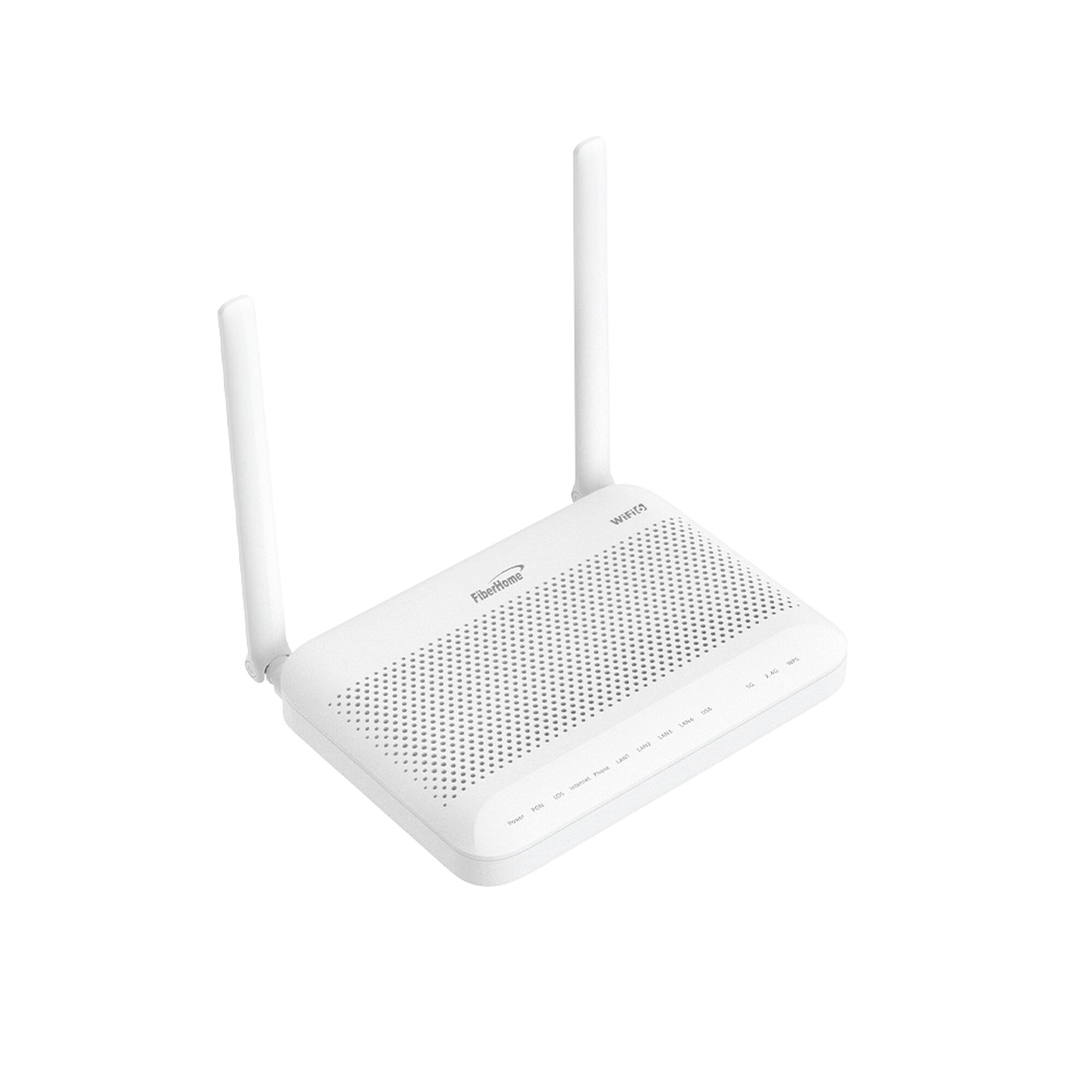 ONU GPON WiFi (2.4/5 GHz), 2 antenas de 5 dBi, Compatible con OLT de Terceros, MIMO 2x2, 4 puertos Gigabit + 1 POTS + USB, conector SC/UPC (Gestión WAN desde la Interfaz de la ONU) HG6543D