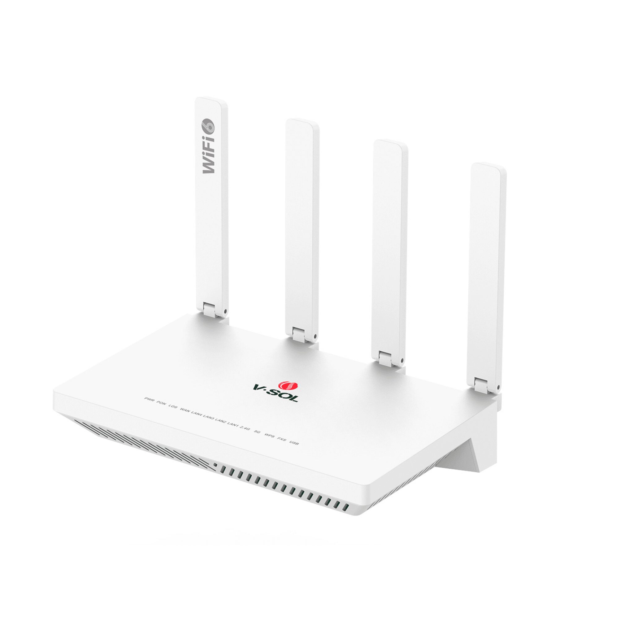 ONU GPON/EPON con Wi-Fi 6 AX1500 / 4 Puertos Gigabit / Puerto PON SC/UPC, Hasta 1500 Mbps V2804-AX15-R