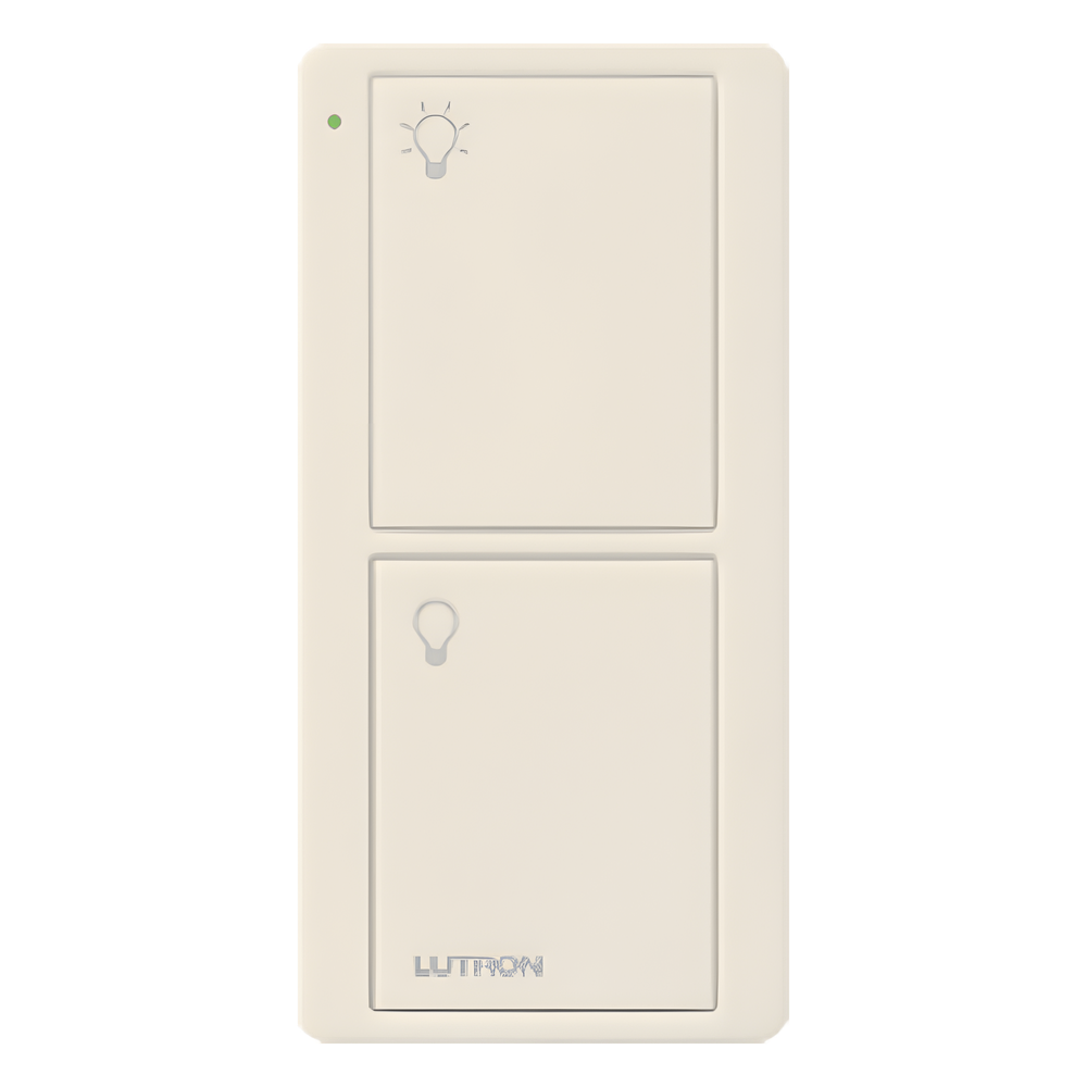 Control remoto PICO 2 botones encender, apagar, complemente con un switch on/off, Caseta, RA2, RadioRa2 PJ22BGLAL01