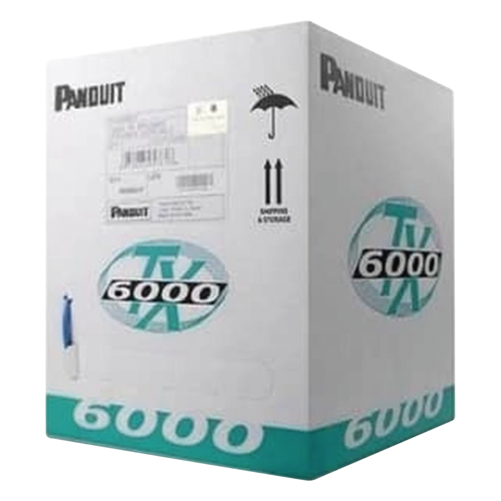 Bobina de Cable UTP 305 Metros (1000 Pies) de Cobre, TX6000? PanNet, Reelex, Blanco, Categoría 6 Mejorado (23 AWG), PVC (CMR, Riser), de 4 Pares PUR6004WH-ME