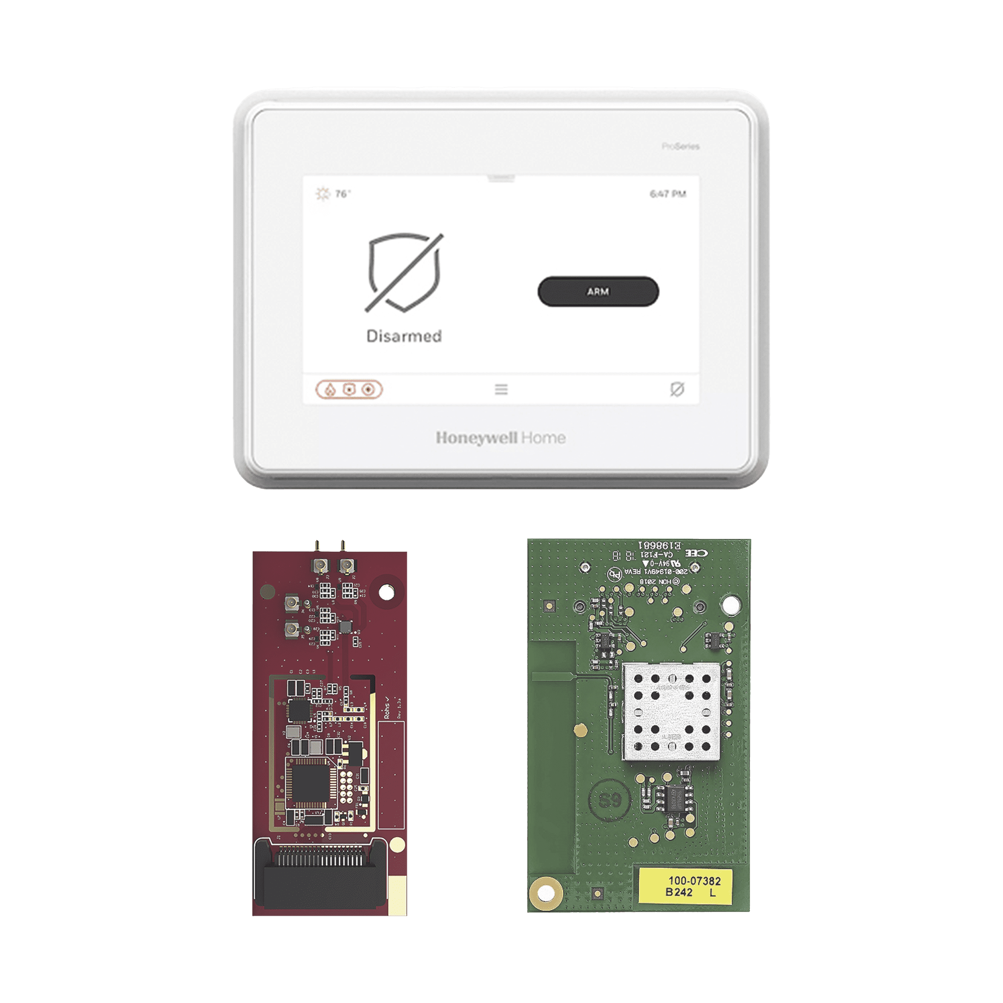 Panel de Alarma con Modulo PROTAKEOVER para diferentes marcas, serie 5800, 2GIG, ITI, BOSH y DSC PROA7MTAKEOVR1