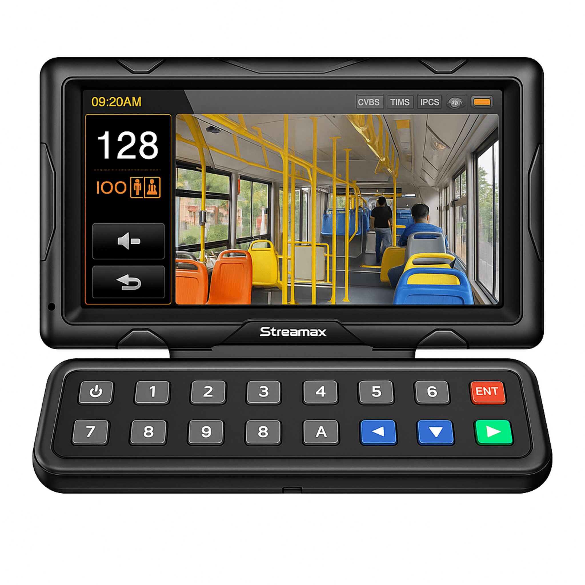 Panel de control dáctilar multifuncional con monitor de 7" para MDVR móvil Streamax XMRCP5