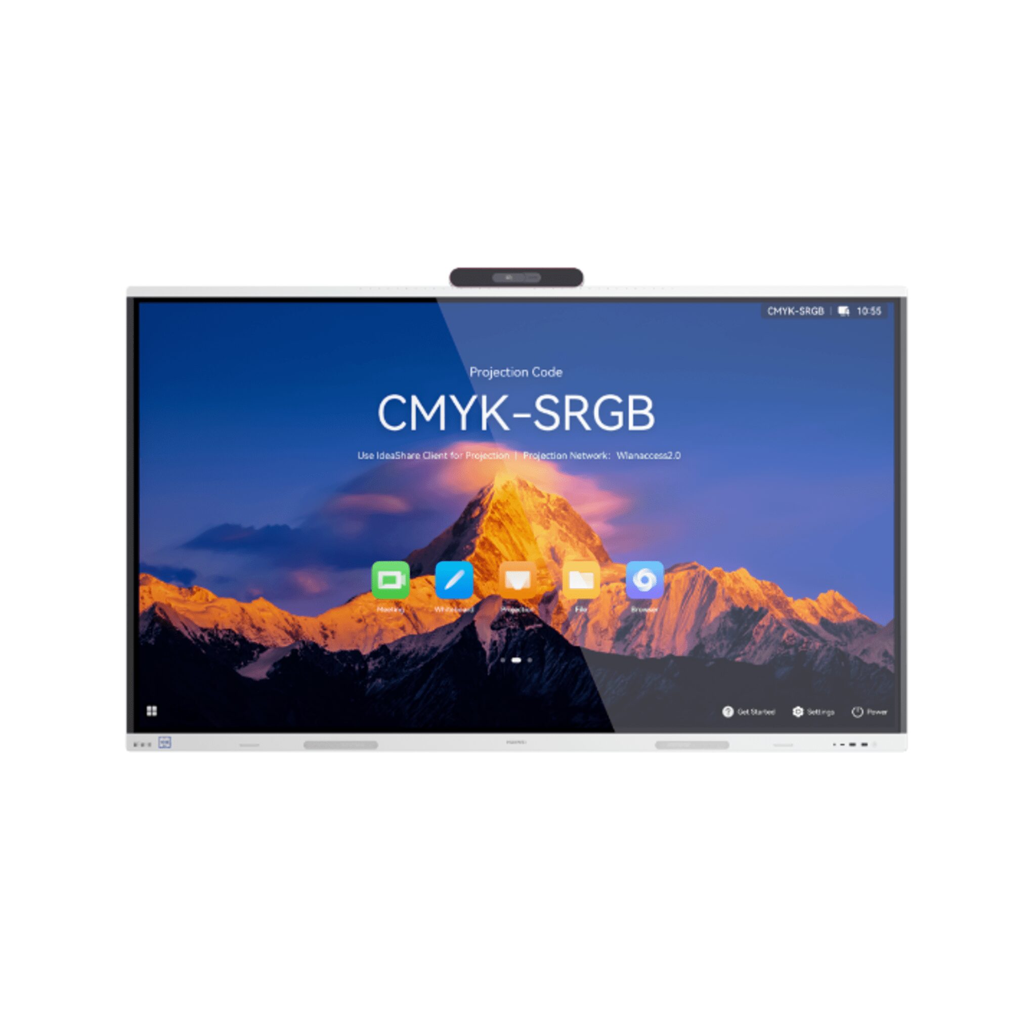 Pantalla Interactiva IdeaHub S3 para Colaboración Inteligente / 65” / Doble Cámara 4K / Harmony OS / Wi-Fi 6 / 24 Micrófonos / BYOM / Enfoque Automático / Baffle acústico / Gestión desde la nube IHS3-65SA