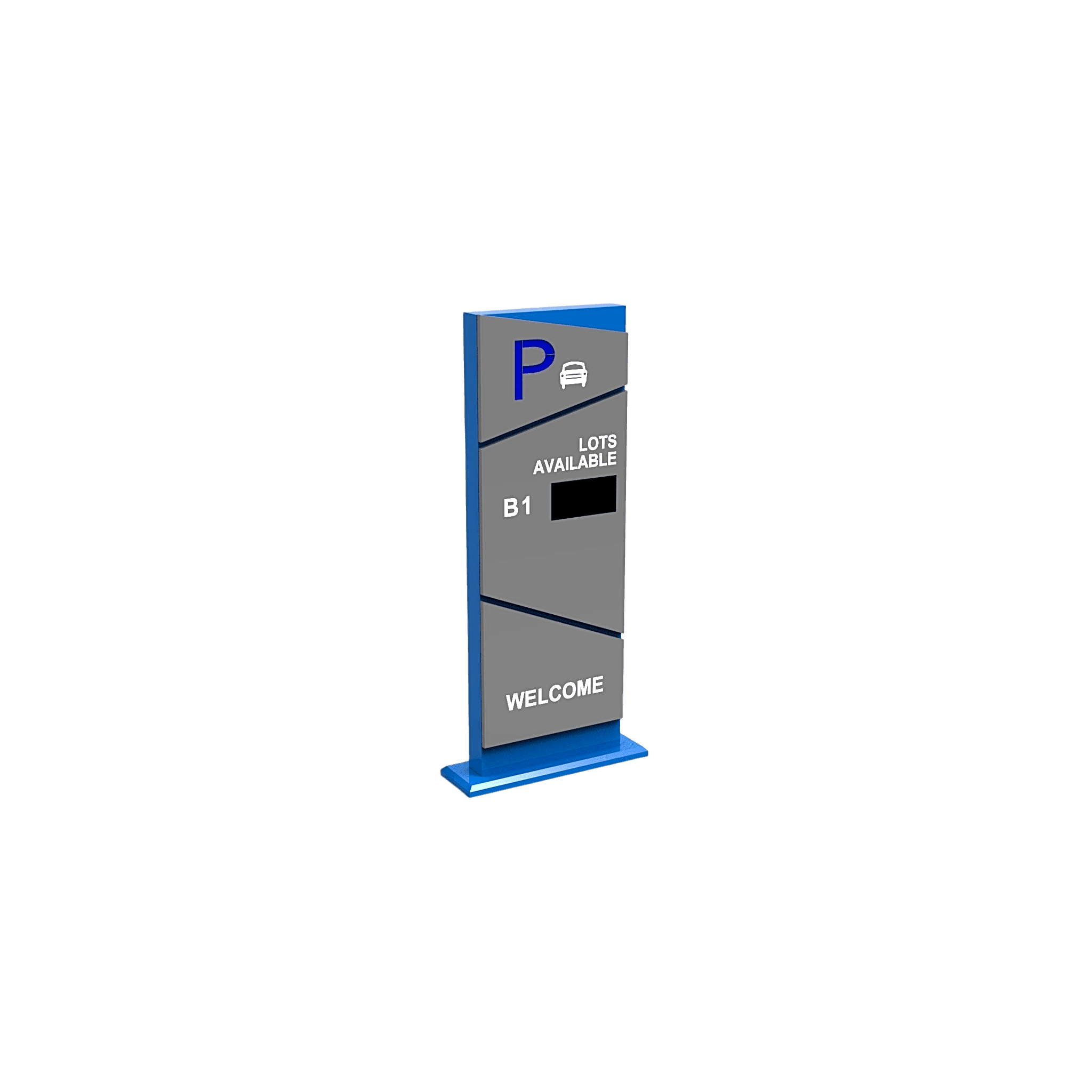 Pantalla Principal de Guía de Estacionamiento / 1 Módulo / Mensaje de Bienvenida / Uso con Aplicación de Guía de Estacionamiento DS-TVB200(1MODULE)