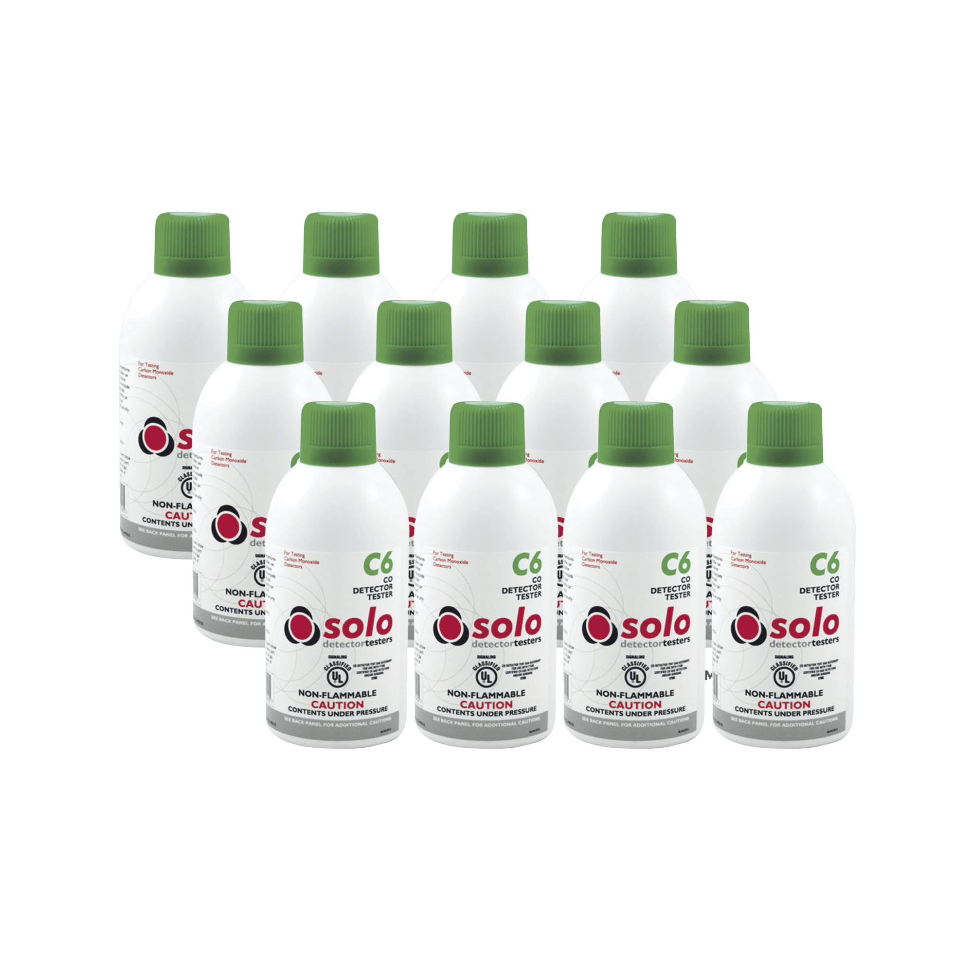 Paquete De 12 Latas De Gas Genuino De Monóxido De Carbono (CO) De Uso Manual o En Dispensadores SOLO-330/SOLO-332 SOLOC6-PK
