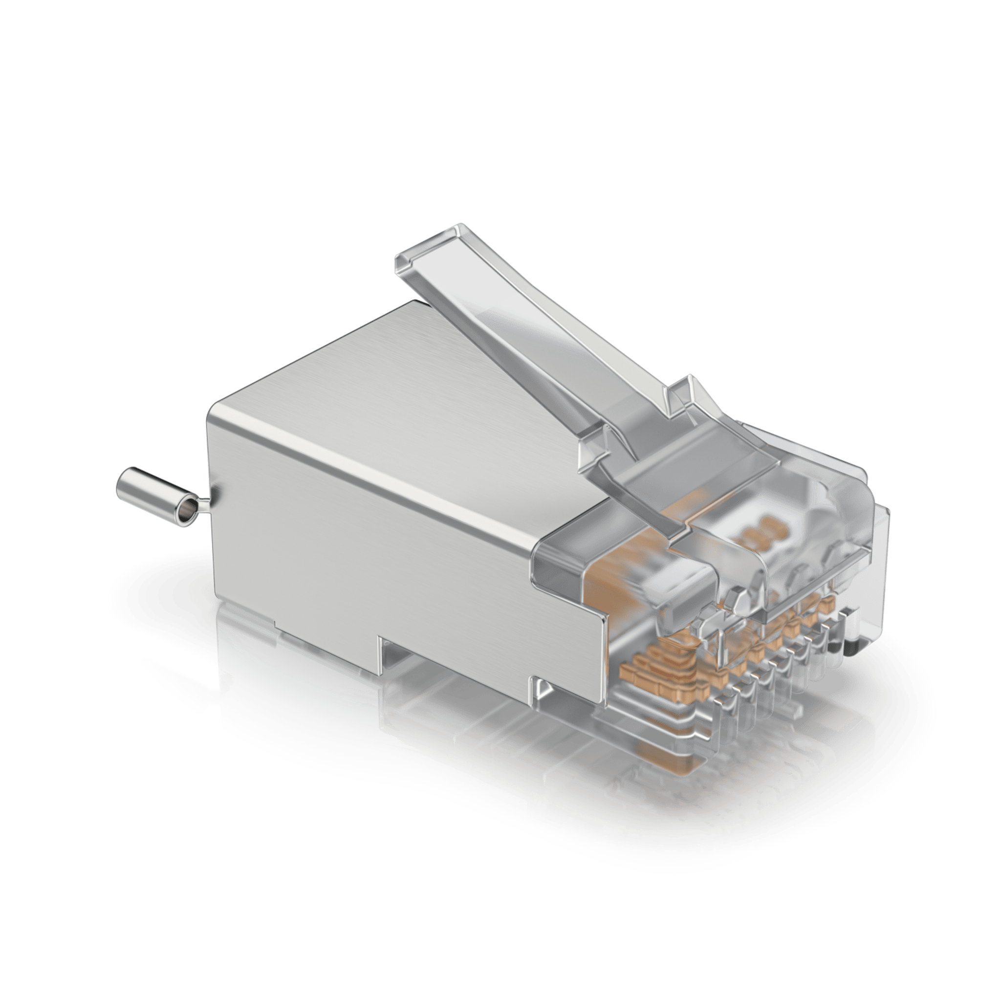 Paquete de 100 Conectores RJ45 Blindados Diseñados para Cables Ethernet UISP (UISP Cable Pro y Cable Carrier) UISP-CONNECTOR-SHD