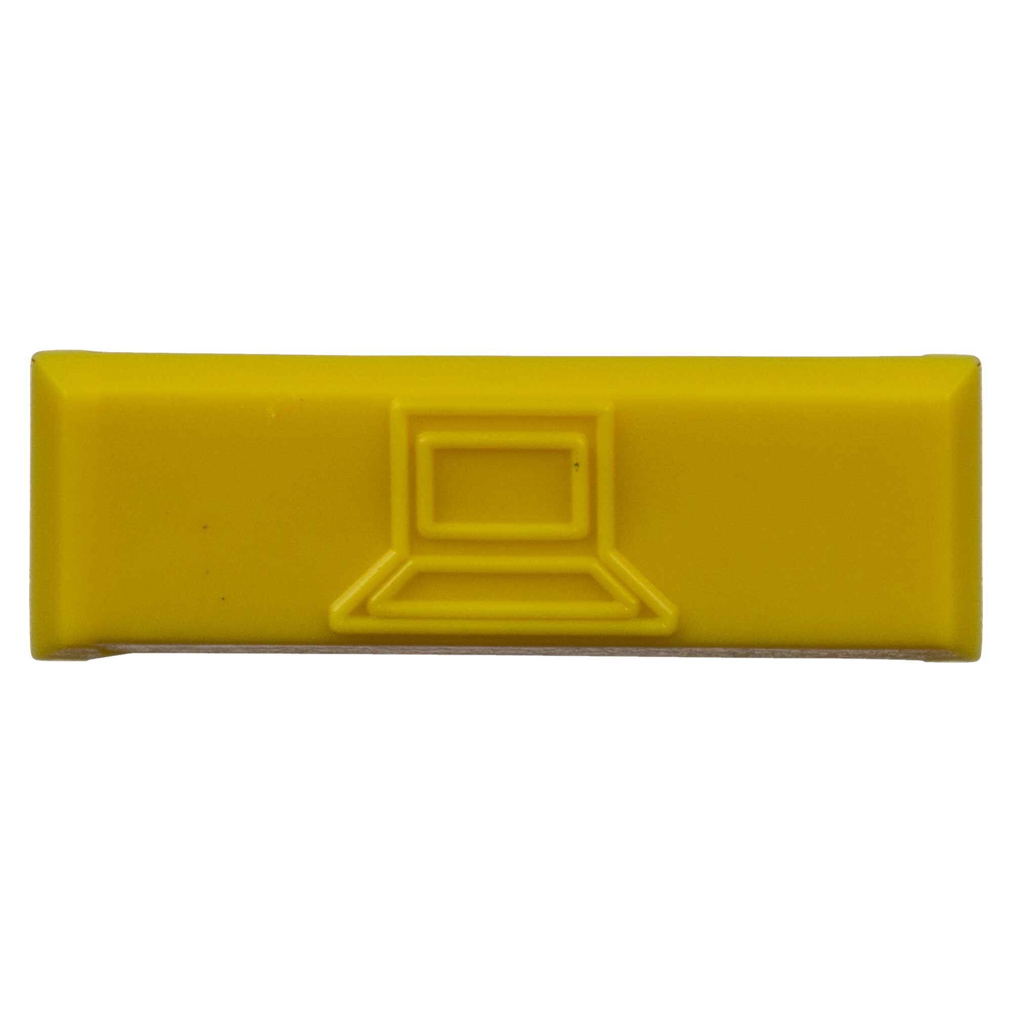 Paquete de 100 Iconos de Datos de Instalación a Presión, Para Jacks Mini-Com de Panduit, De Plástico, Color Amarillo CIDYL-C