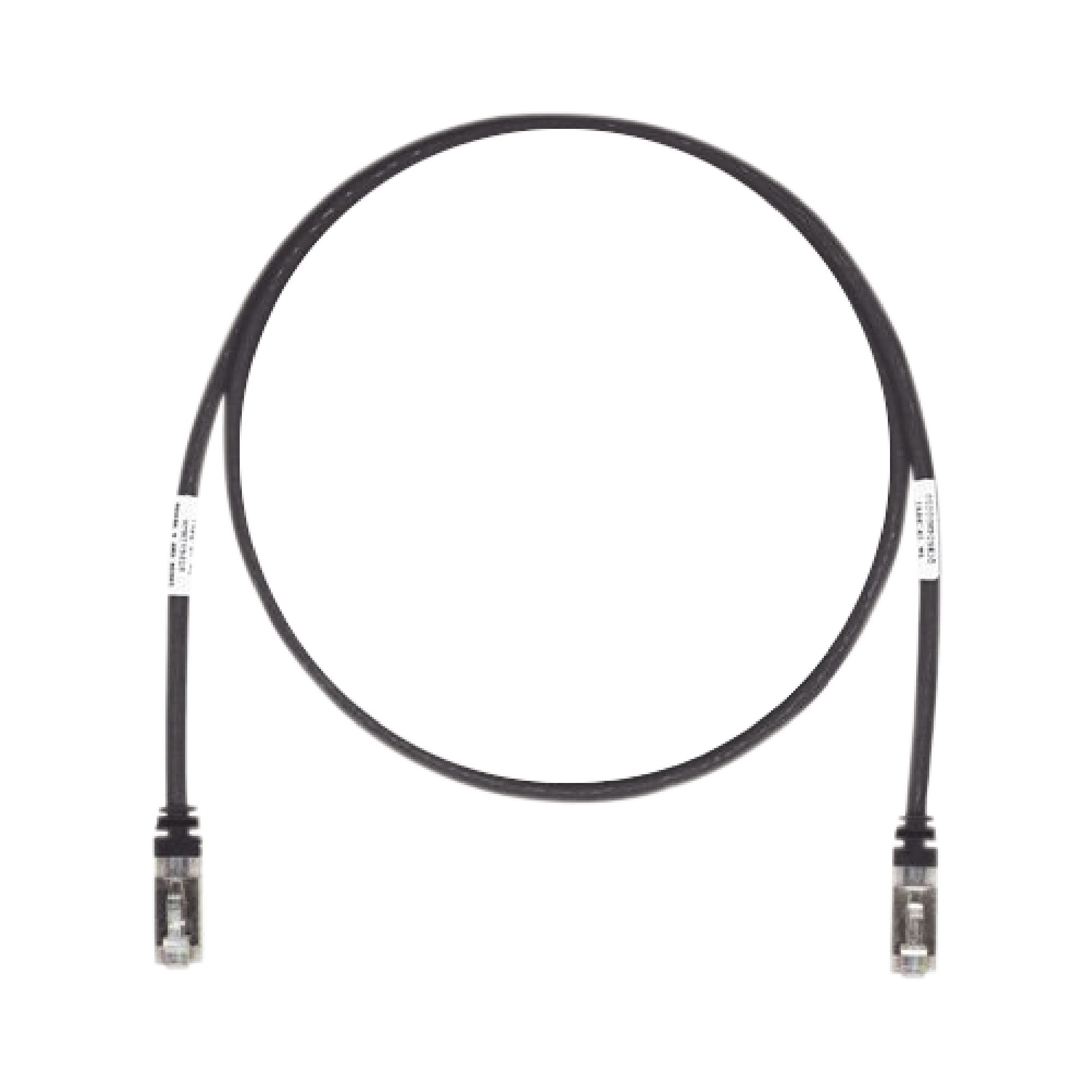 Patch Cord Cat6A, Blindado S/FTP, CM/LS0H, 7ft, Color Negro STP6X7BL