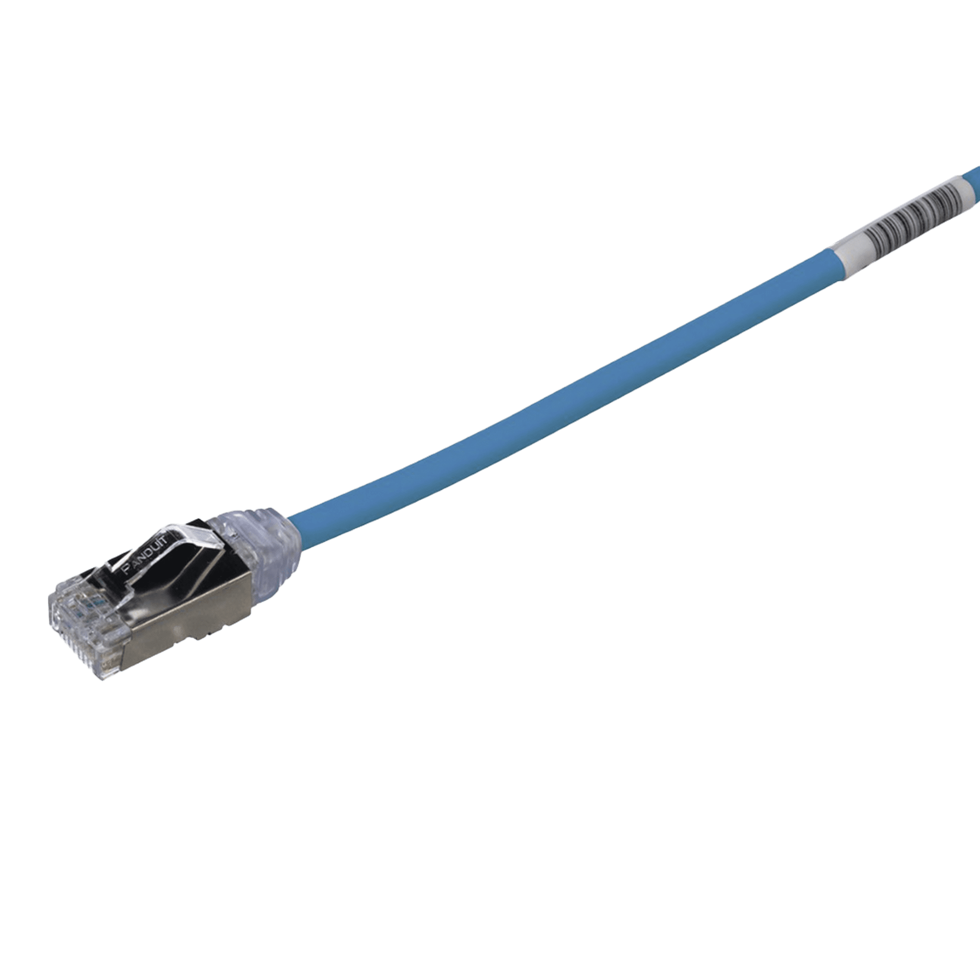 Patch Cord Cat6A, Diametro Reducido 28 AWG, Blindado S/FTP, CM/LS0H, 0.20 m, Color Azul STP28X0.2MBU
