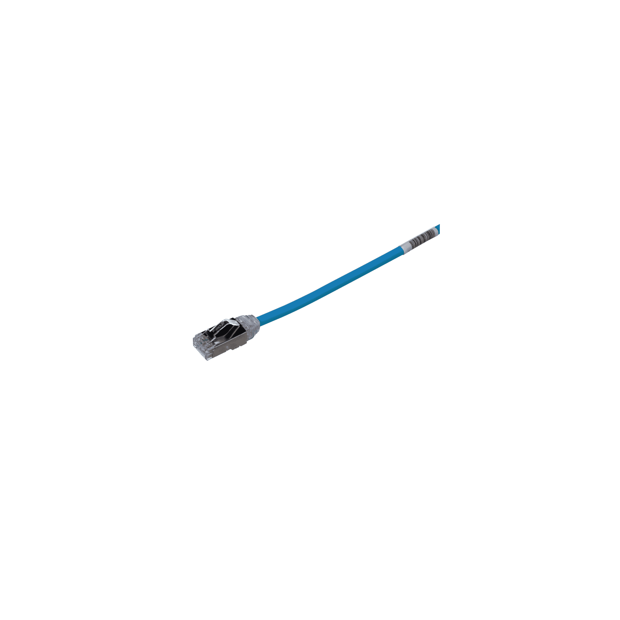 Patch Cord Cat6A, Diametro Reducido 28 AWG, Blindado S/FTP, CM/LS0H, 0.5 m., Color Azul STP28X0.5MBU