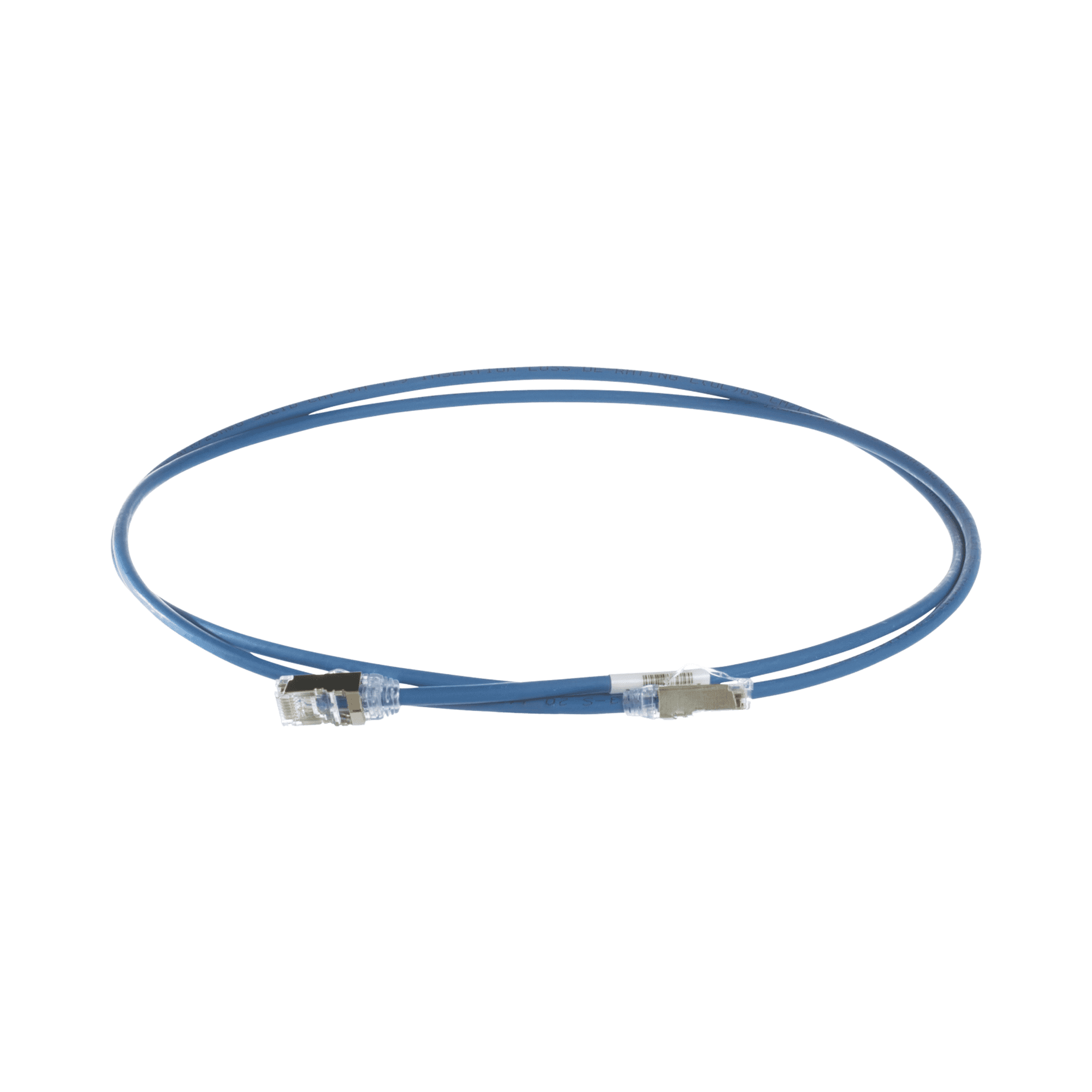 Patch Cord Cat6A, Diametro Reducido 28 AWG, Blindado S/FTP, CM/LS0H, 15 m, Color Azul STP28X15MBU