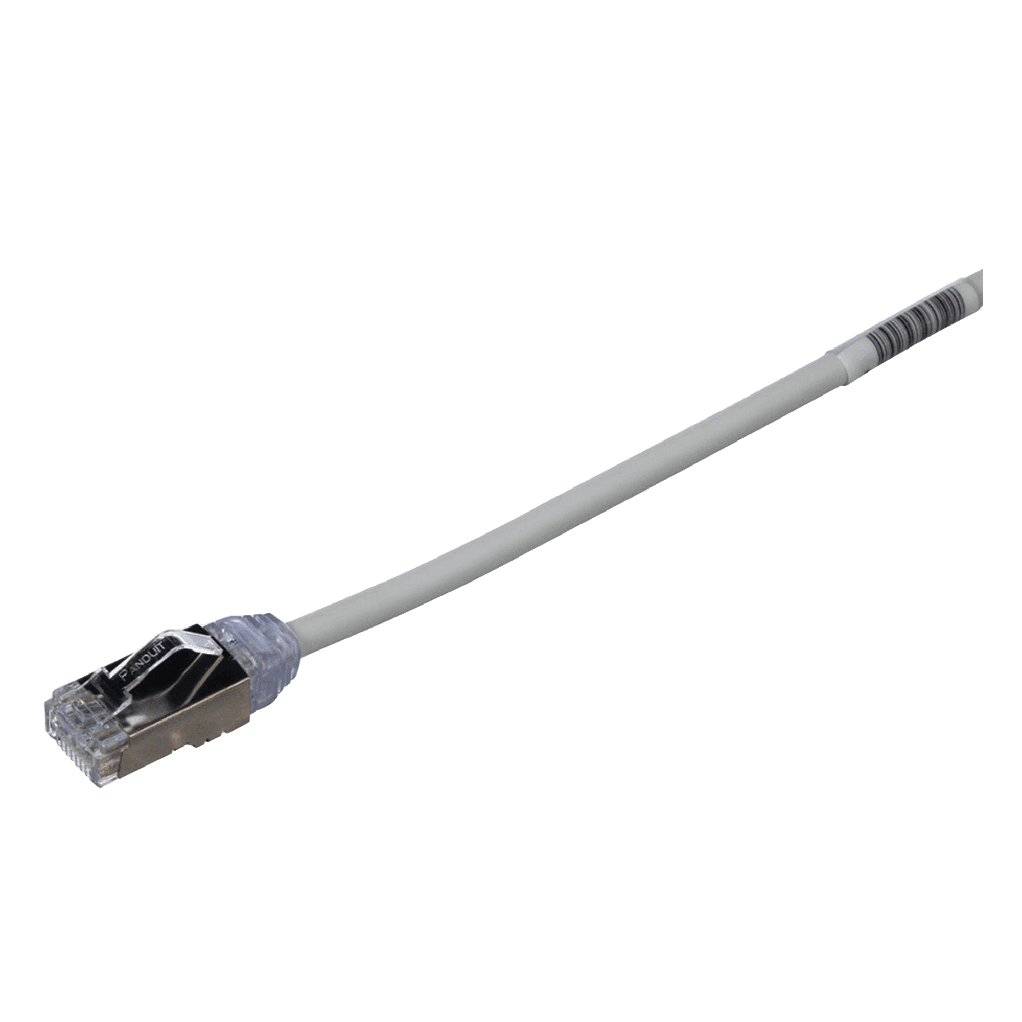 Patch Cord Cat6A, Diametro Reducido 28 AWG, Blindado S/FTP, CM/LS0H, 2 m, Color Gris STP28X2MIG