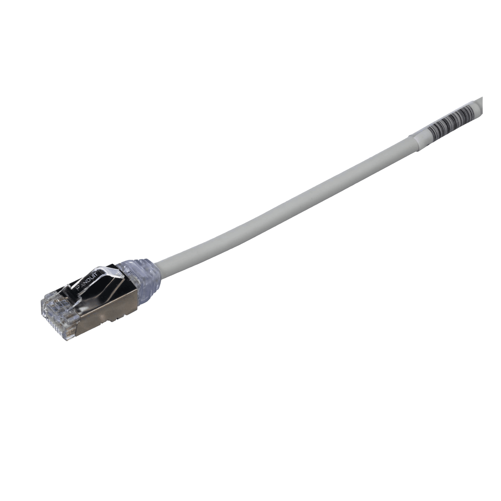 Patch Cord Cat6A, Diametro Reducido 28 AWG, Blindado S/FTP, CM/LS0H, 20 cm, Color Gris STP28X0.2MIG