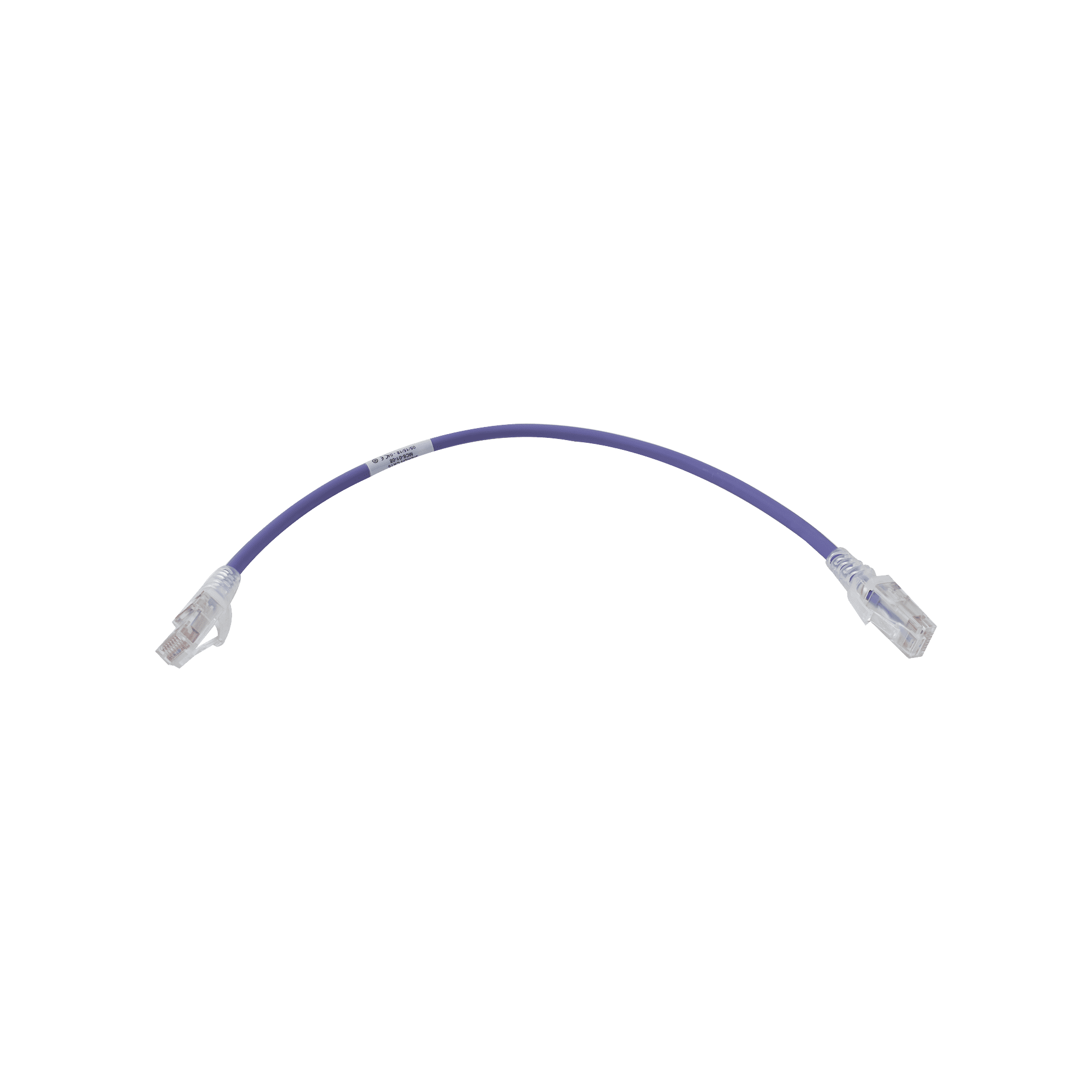 Patch Cord MC6 Modular Cat6 UTP, CM/LS0H, 1ft, Color Violeta MC6-01-08