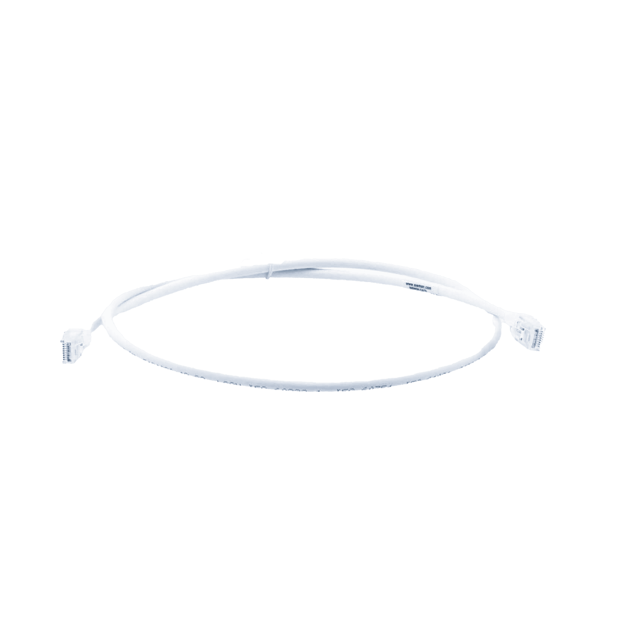 Patch Cord MC6 Modular Cat6 UTP, CM/LS0H, 3ft, Color Blanco, Versión Bulk (Sin Empaque Individual) MC6-03-02B