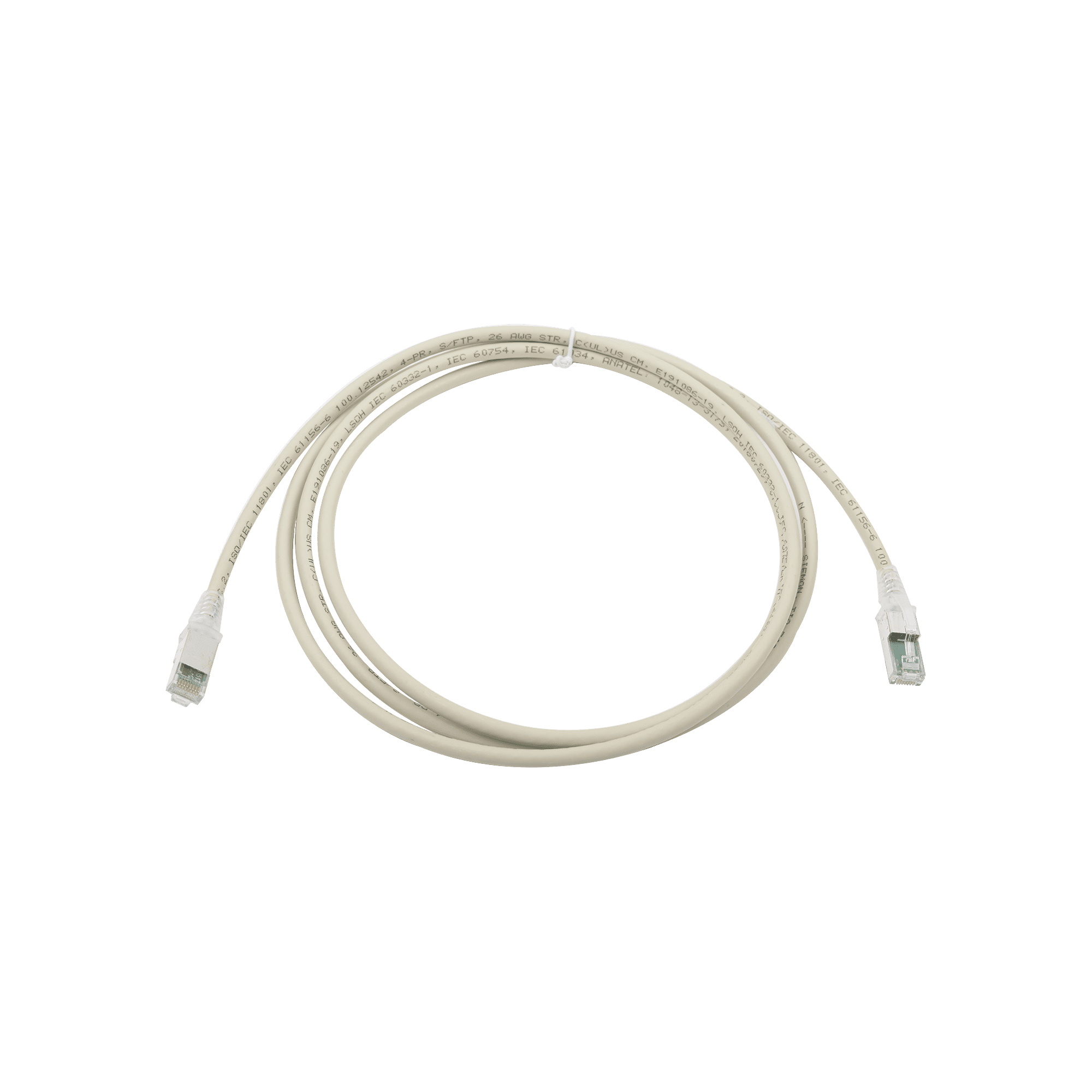 Patch Cord Z-MAX Cat6A S/FTP, CM/LS0H, 5ft, Color Gris, Versión Bulk (Sin Empaque Individual) ZM6A-S05-04B