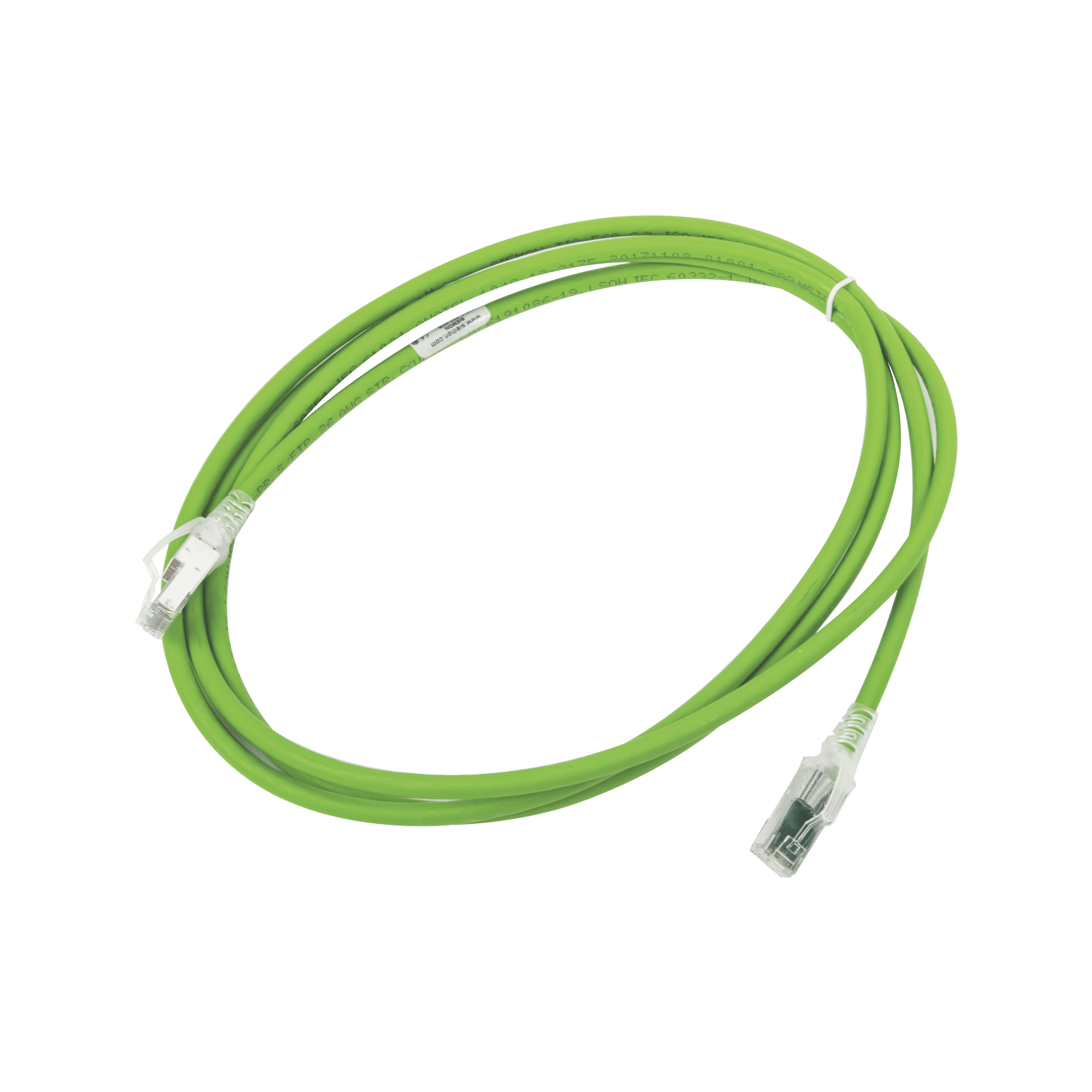Patch Cord Z-MAX Cat6A S/FTP, CM/LS0H, 7ft, Color Verde, Versión Bulk (Sin Empaque Individual) ZM6A-S07-07B