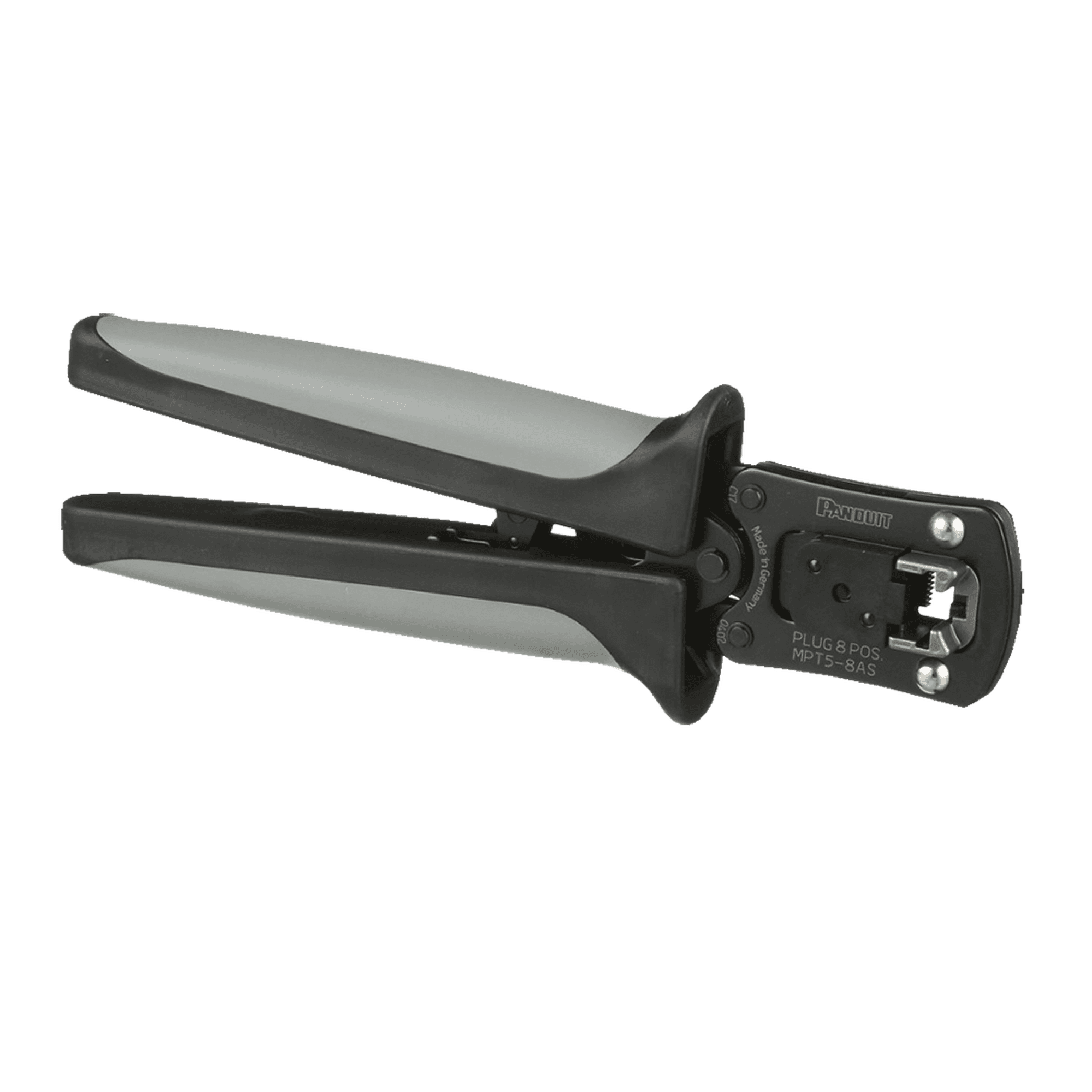 Pinzas Ponchadoras Para Plugs Modulares RJ45, Cat5e, Cat6 y Cat6A, Color Negro MPT5-8AS