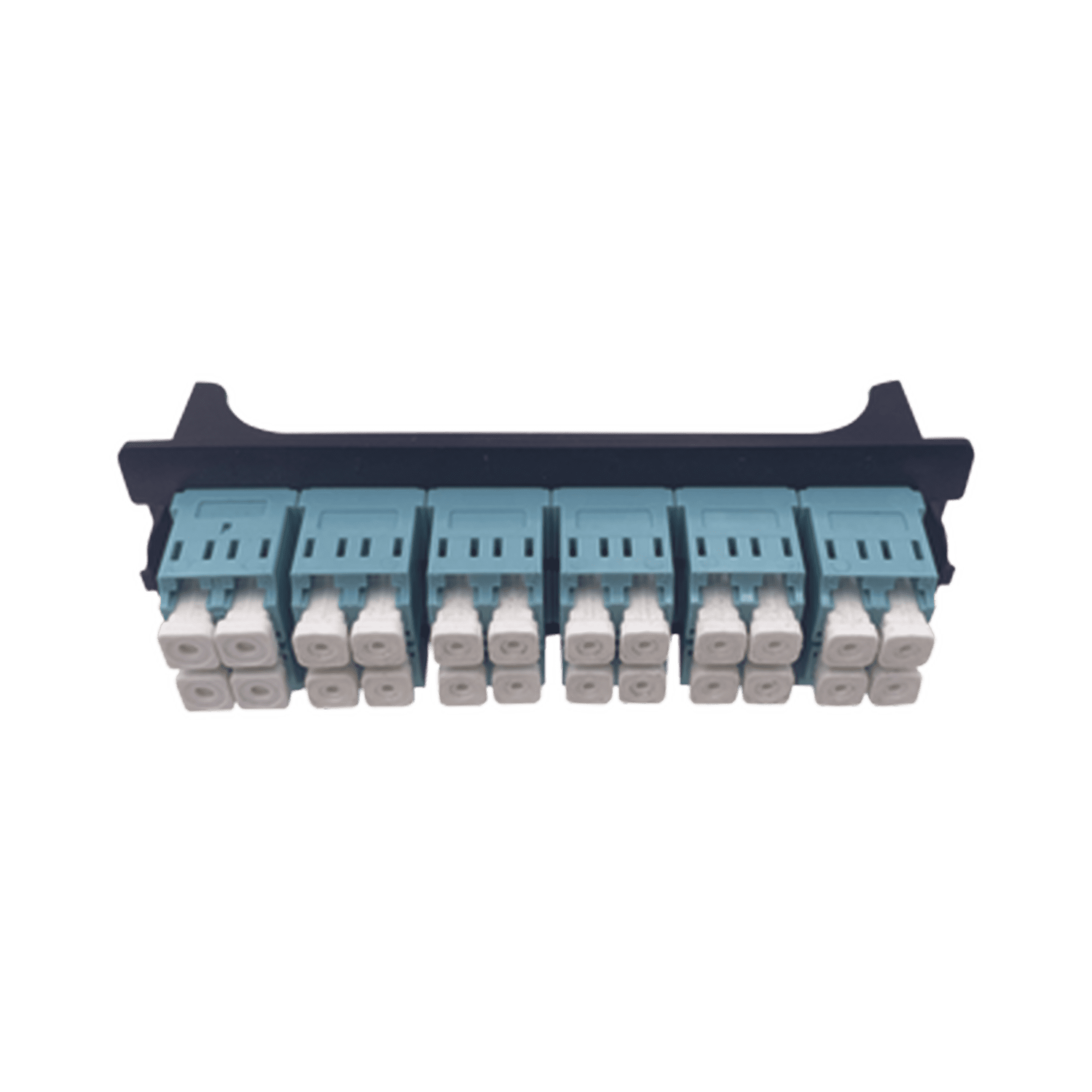 Placa acopladora para Distribuidor de Fibra Óptica LP-ODF-8024, incluye 12 acopladores LC Duplex Para fibra Multimodo LP-FO-LC-D12-MM