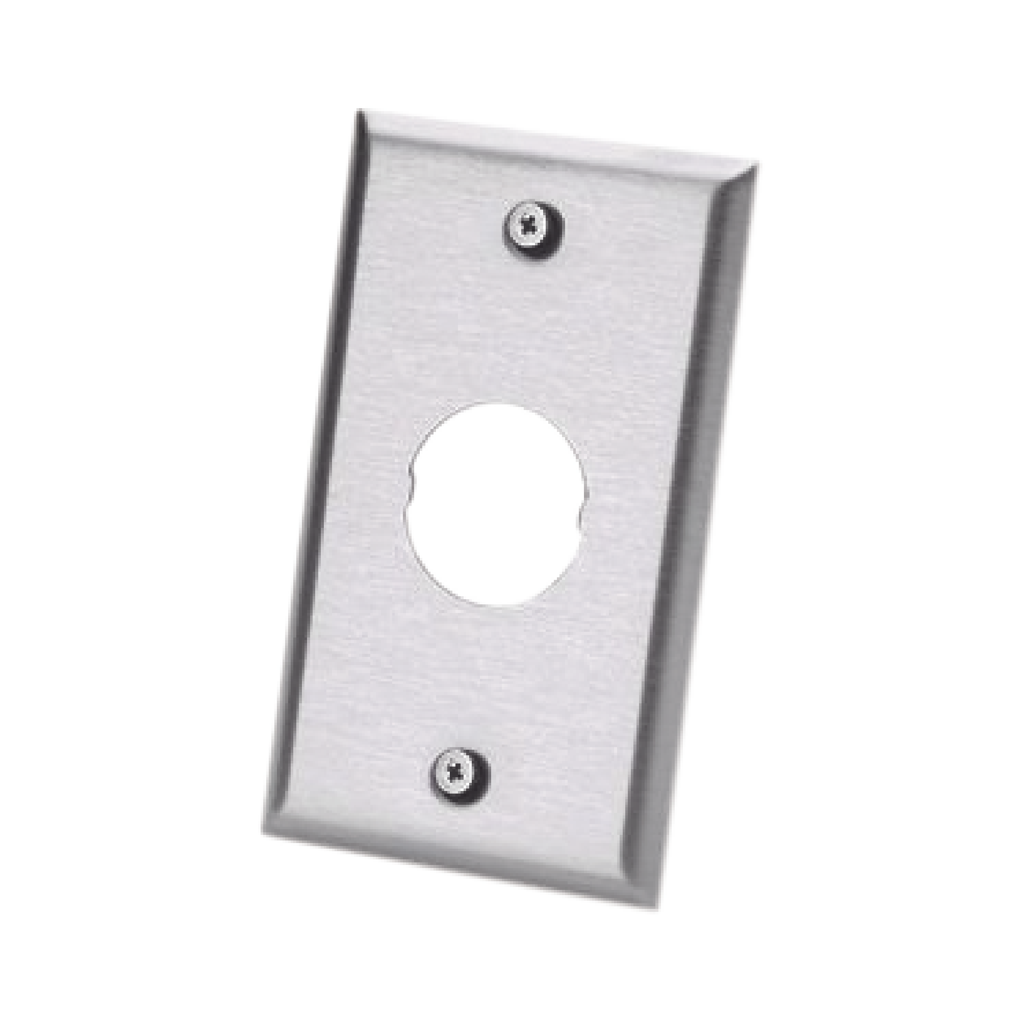 Placa de Pared IndustrialNet™, Para 1 Conector Industrial, de Acero Inoxidable IAEFP1