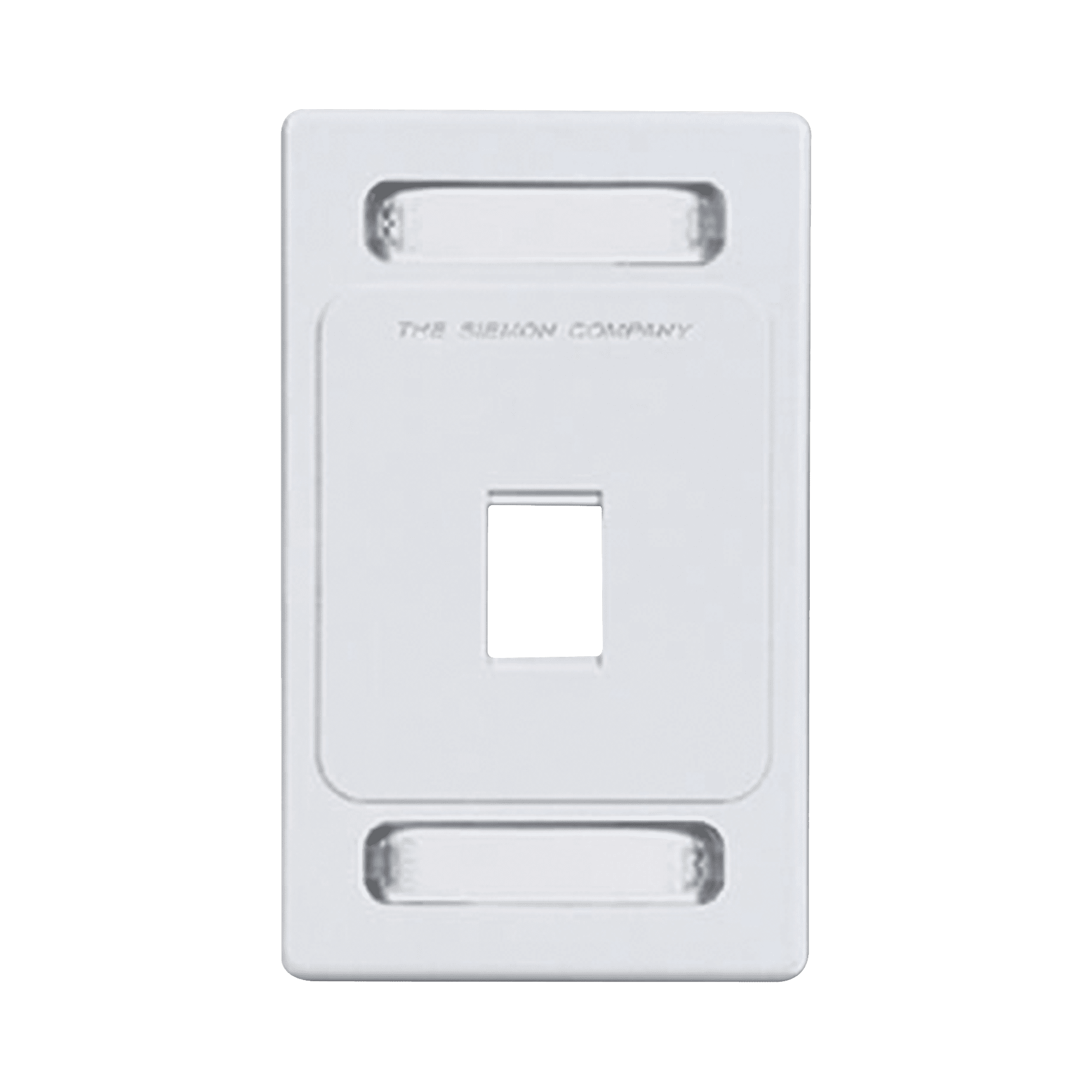Placa de pared Keystone de 1 salida, color blanco, para jacks Keystone Z-MAX y MAX KFP-S-01-02S