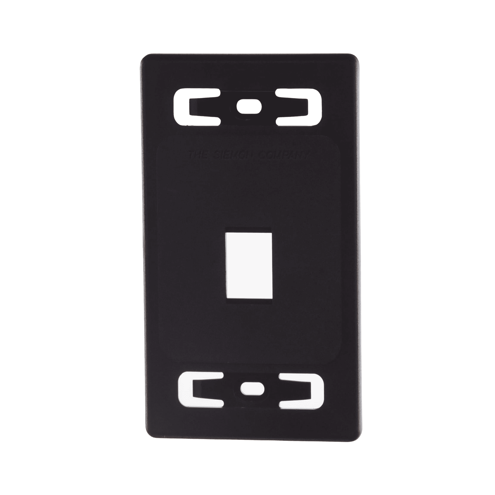 Placa de pared modular MAX, de 1 salida, Color Negro MX-FP-S-01-01