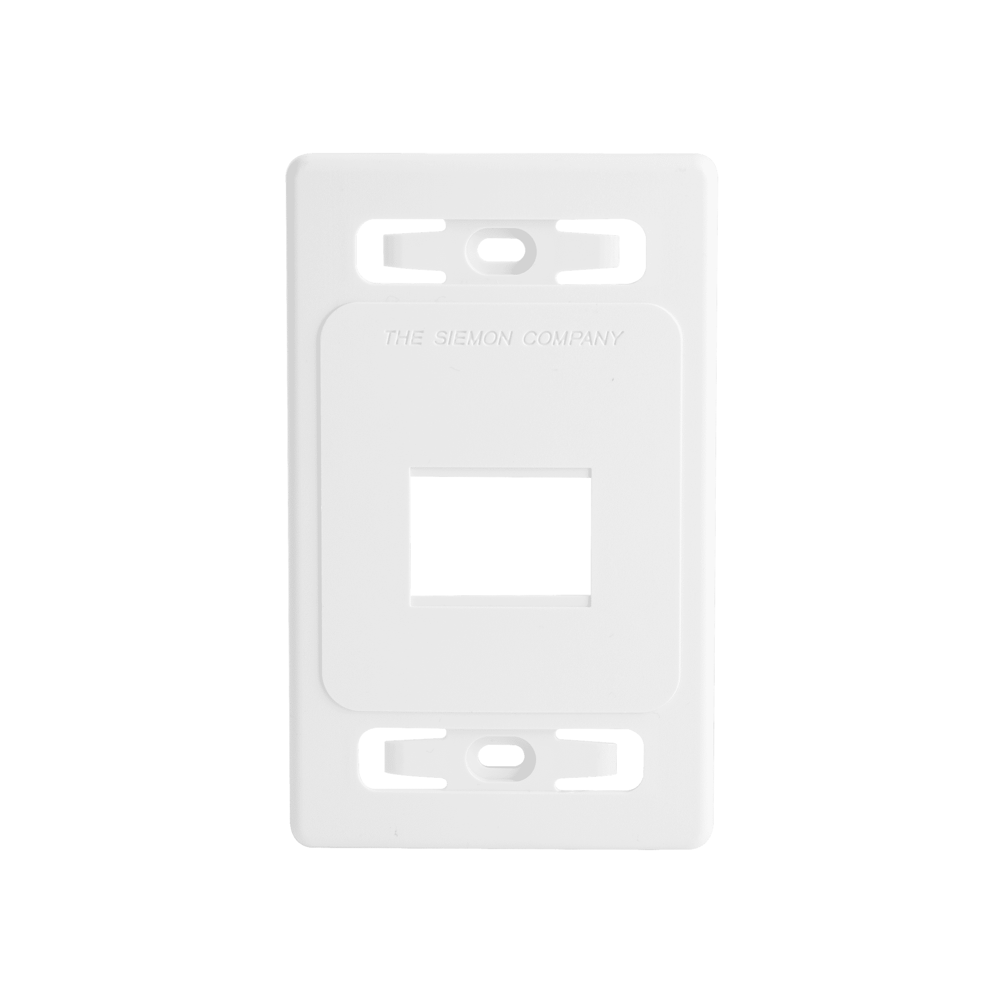 Placa de pared modular MAX, de 2 salidas, color blanco, version bulk (Sin Empaque Individual) MX-FP-S-02-02B